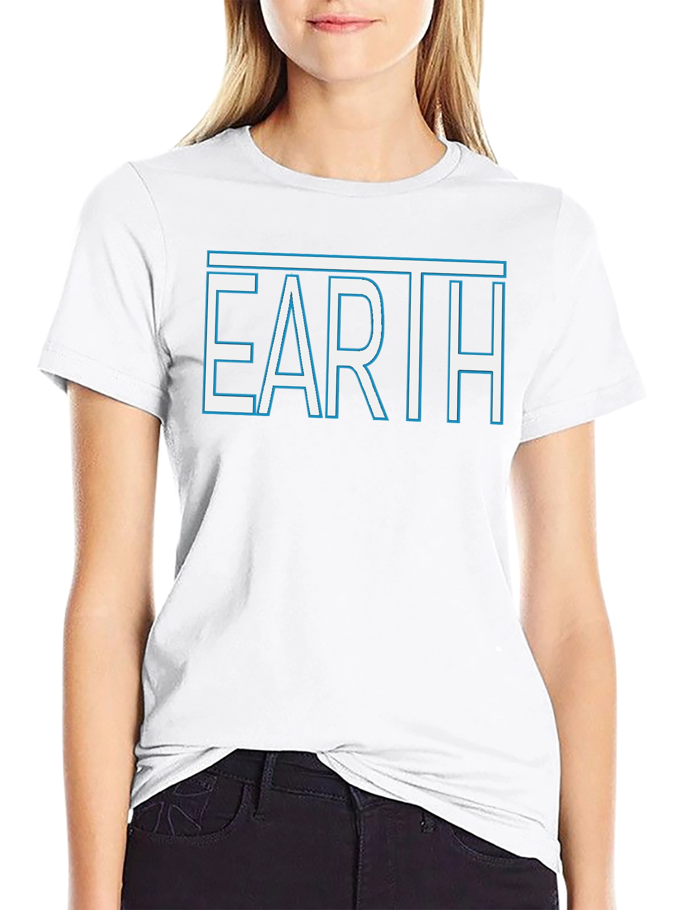 Earth Graphic Tee - Stylish Black T-Shirt