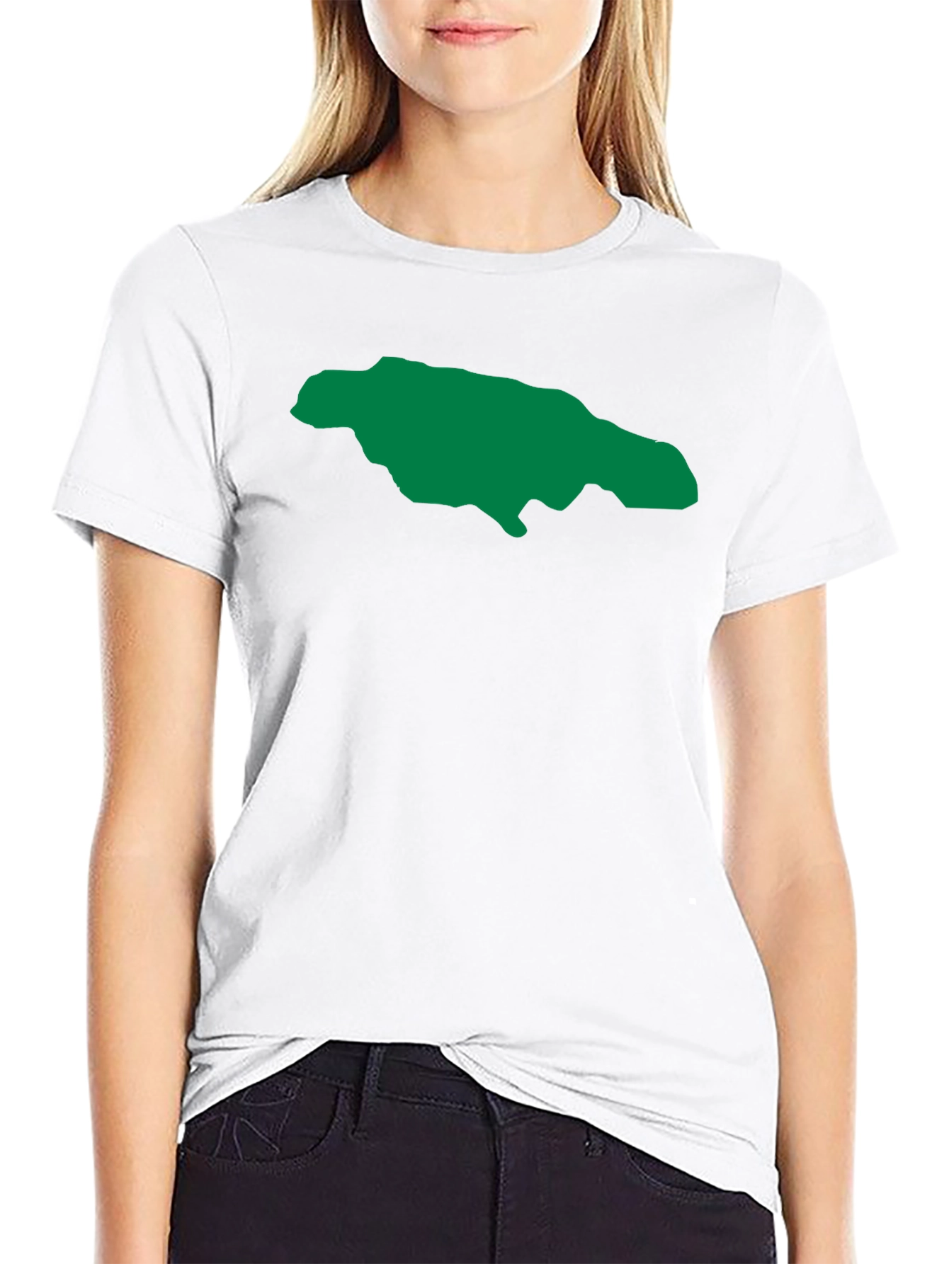 Jamaica Map Graphic Tee - Black T-Shirt