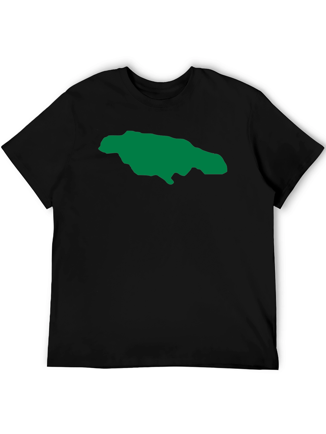Jamaica Map Graphic Tee - Black T-Shirt