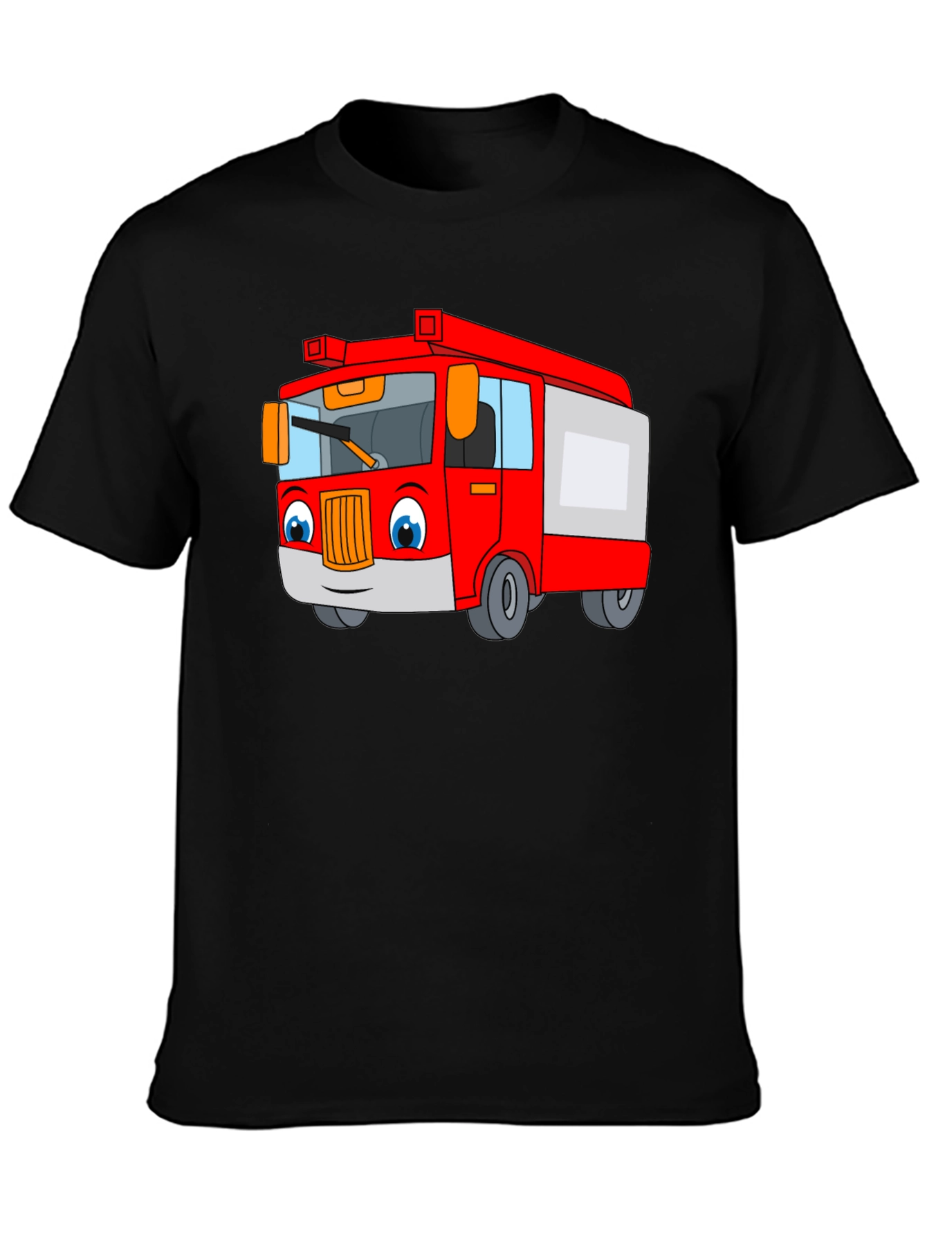 Cartoon Fire Truck T-Shirt