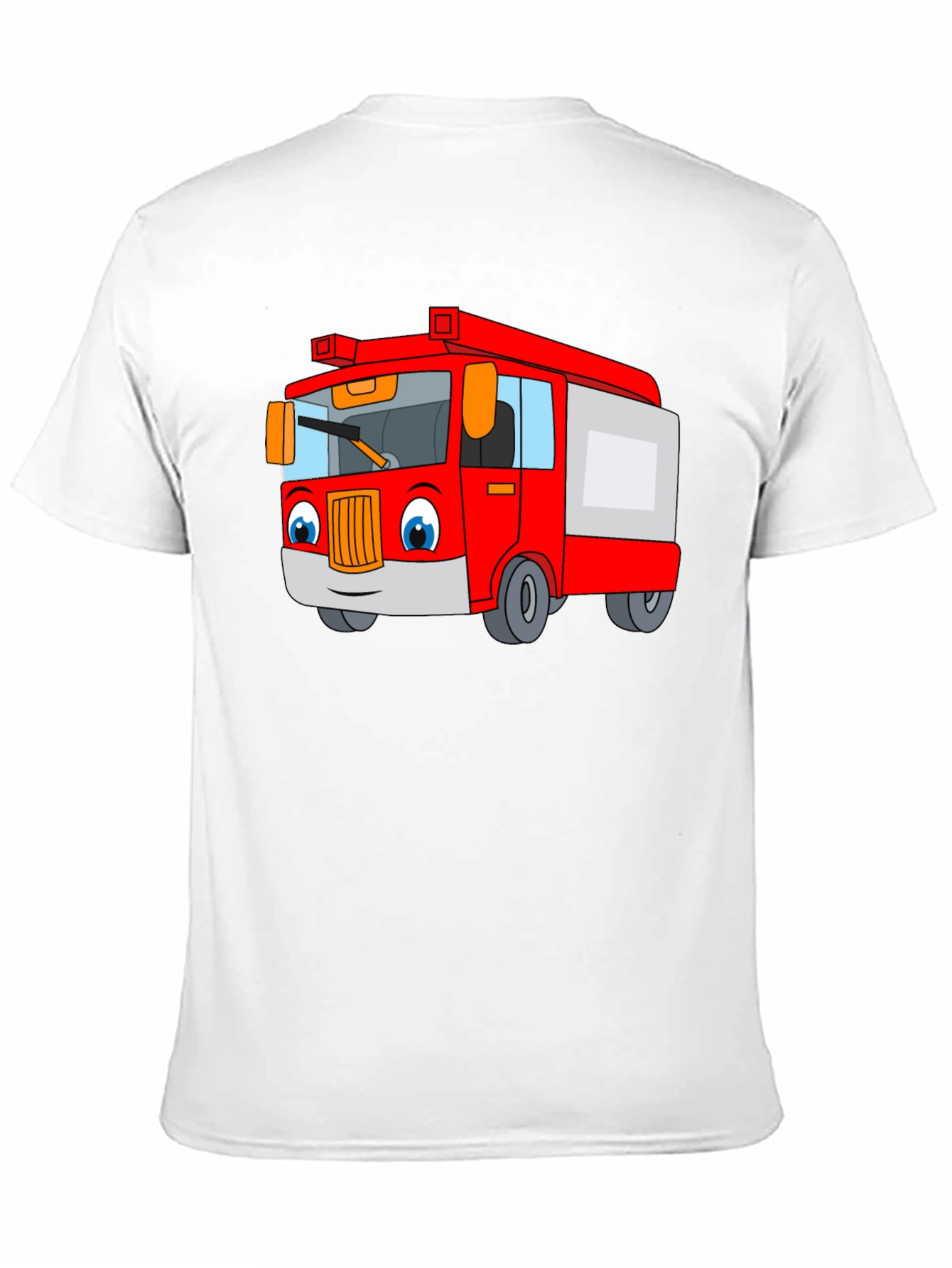 Cartoon Fire Truck T-Shirt