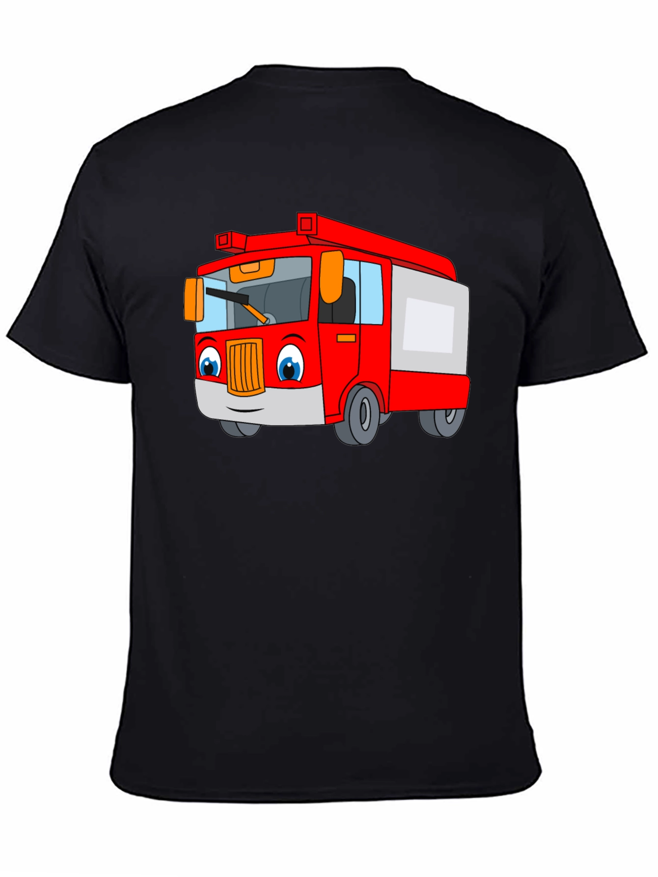 Cartoon Fire Truck T-Shirt