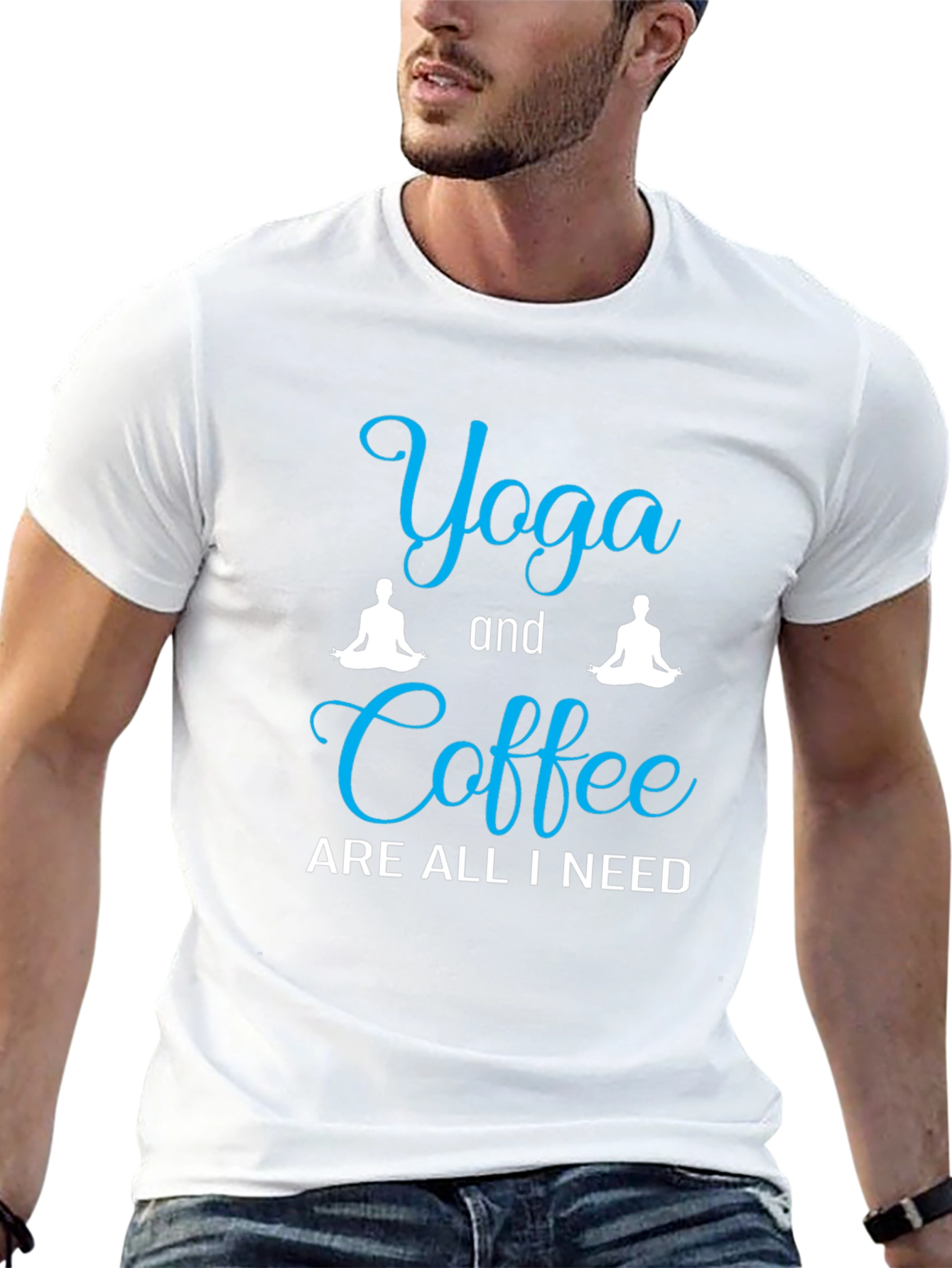 Yoga and Coffee Graphic T-Shirt