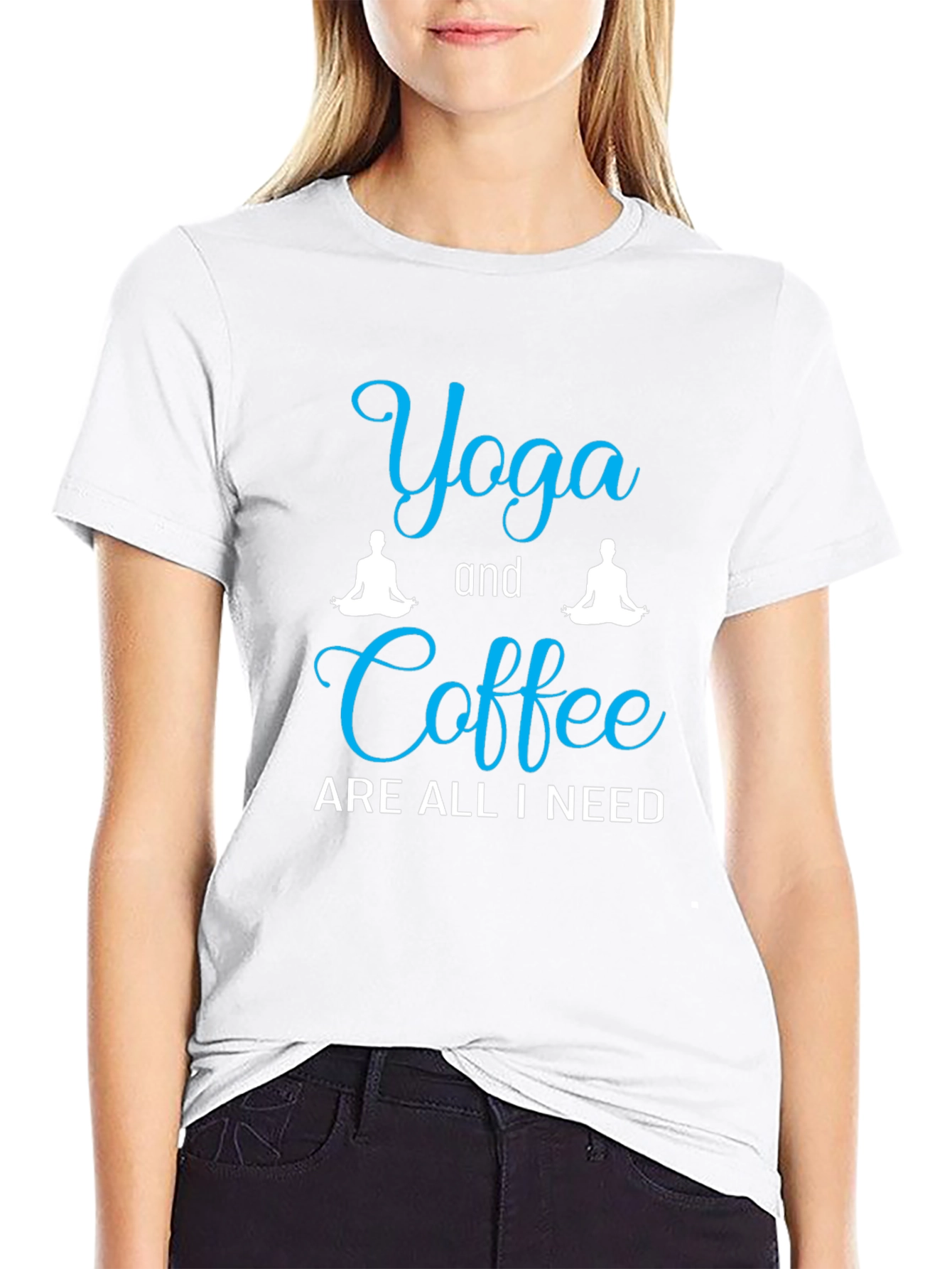 Yoga and Coffee Graphic T-Shirt