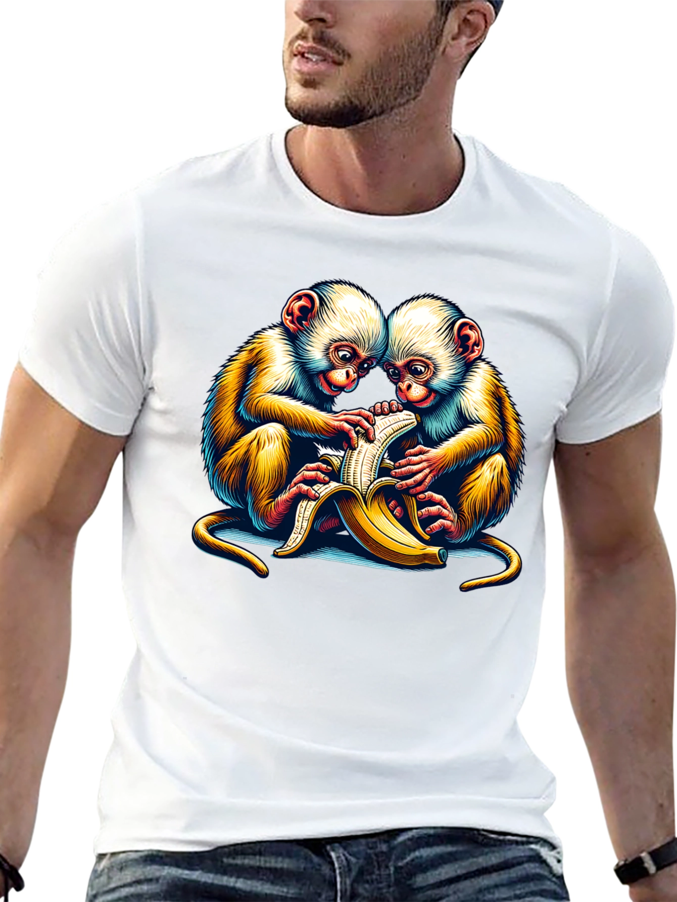 Fun Monkey Banana Graphic Tee