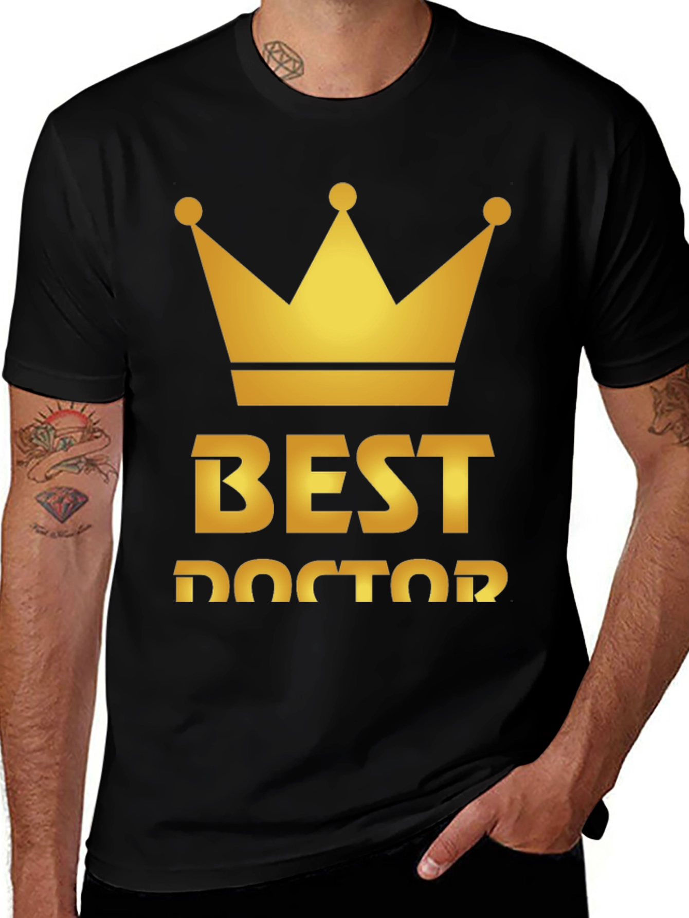 Best Doctor Crown Black T-Shirt