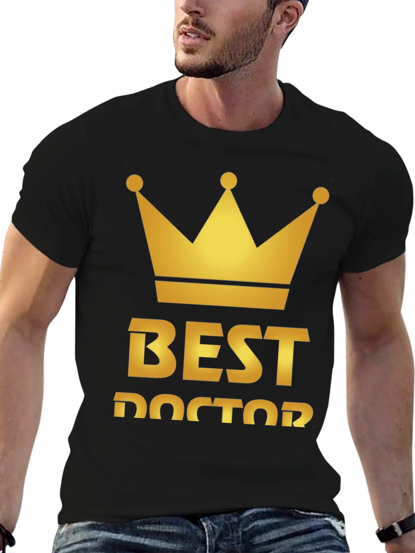 Best Doctor Crown Black T-Shirt