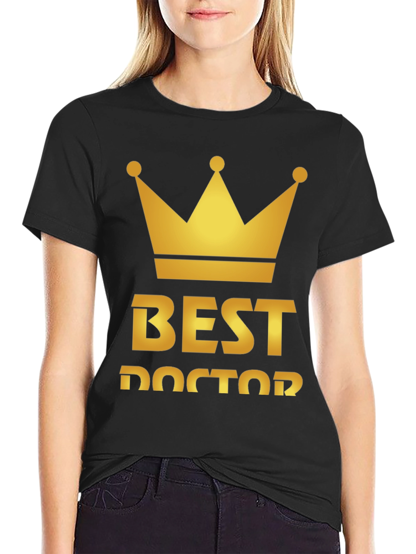 Best Doctor Crown Black T-Shirt