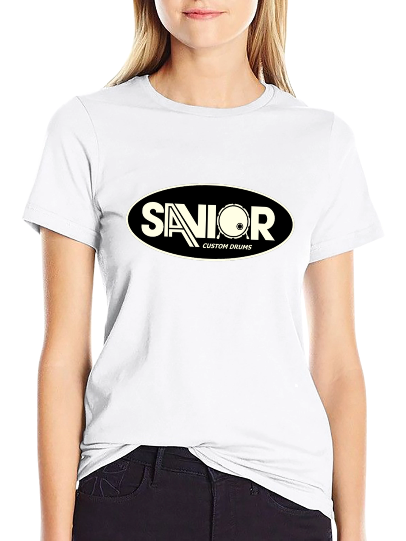 Senior Custom Drums Black T-Shirt