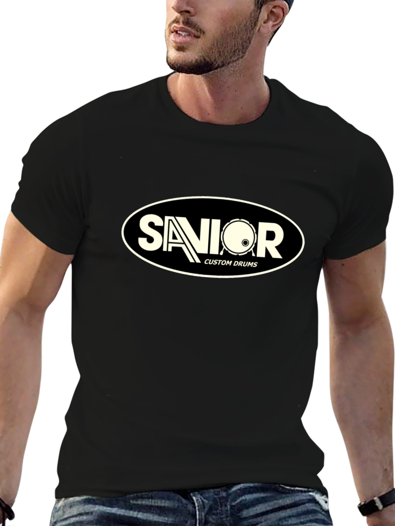 Senior Custom Drums Black T-Shirt