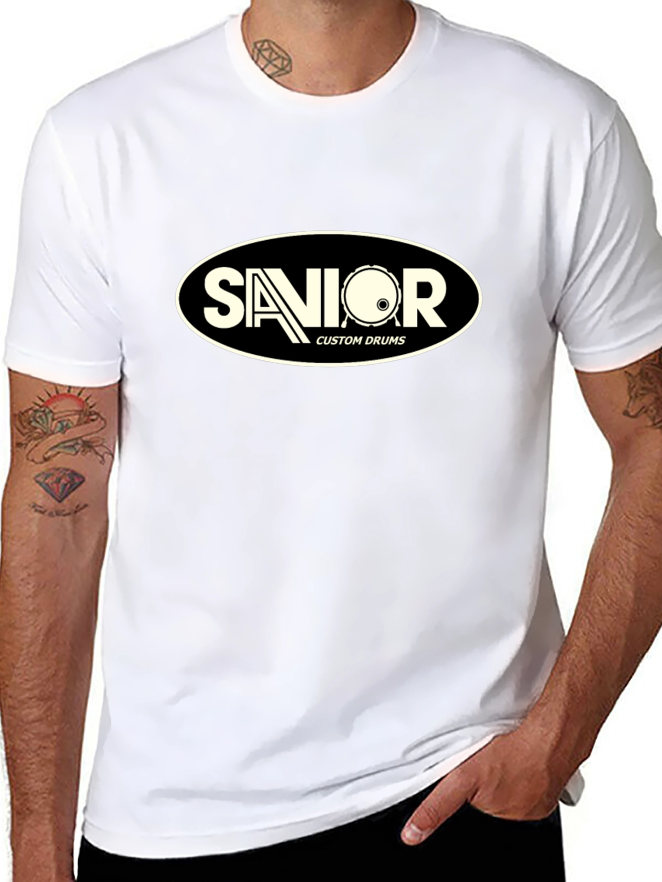 Senior Custom Drums Black T-Shirt