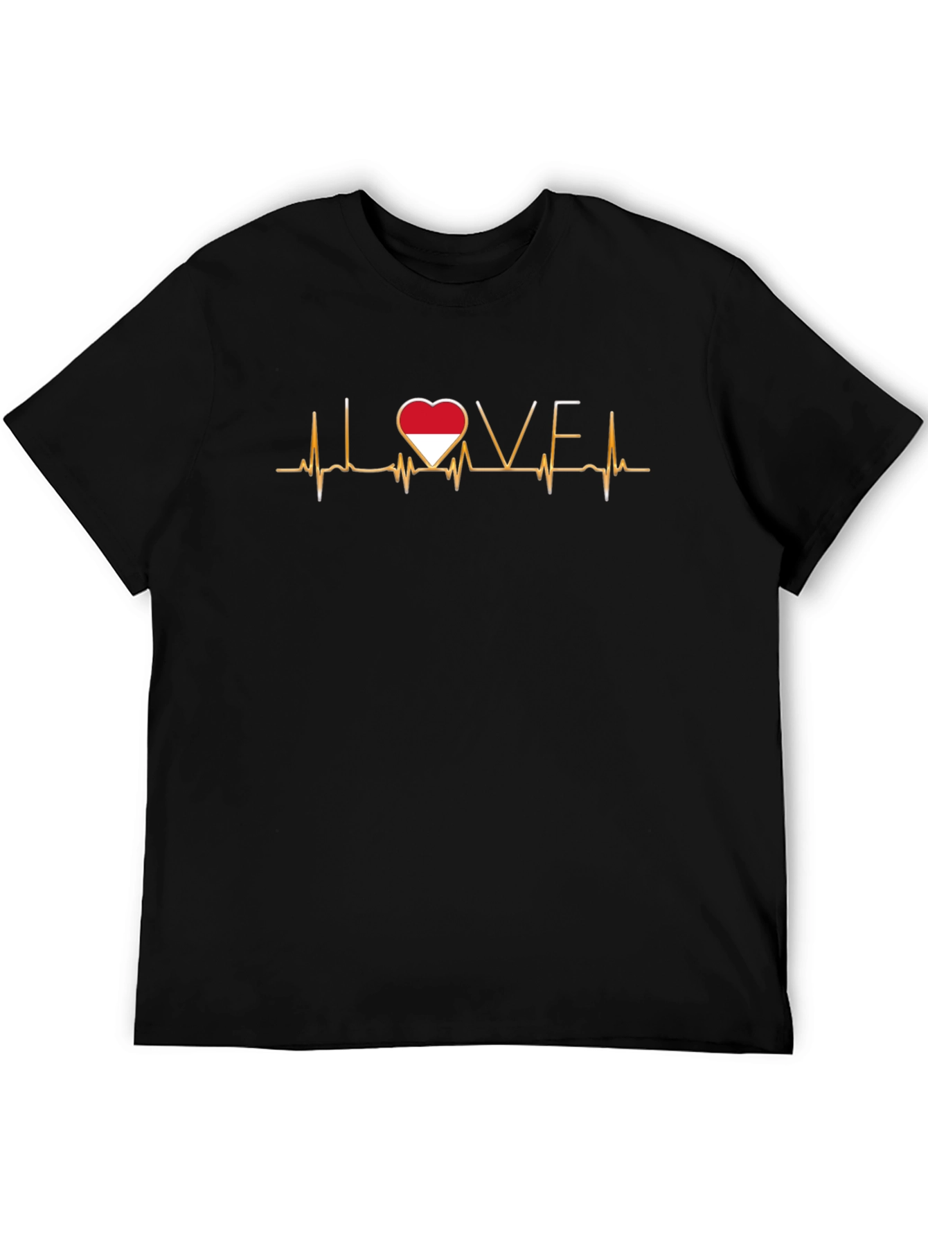 Love Indonesia Heartbeat T-Shirt