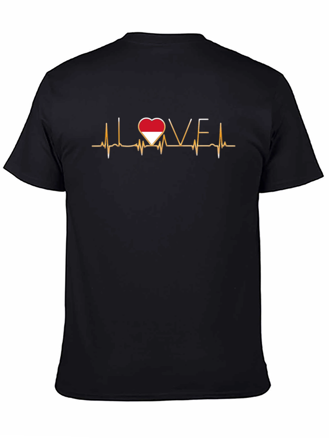 Love Indonesia Heartbeat T-Shirt