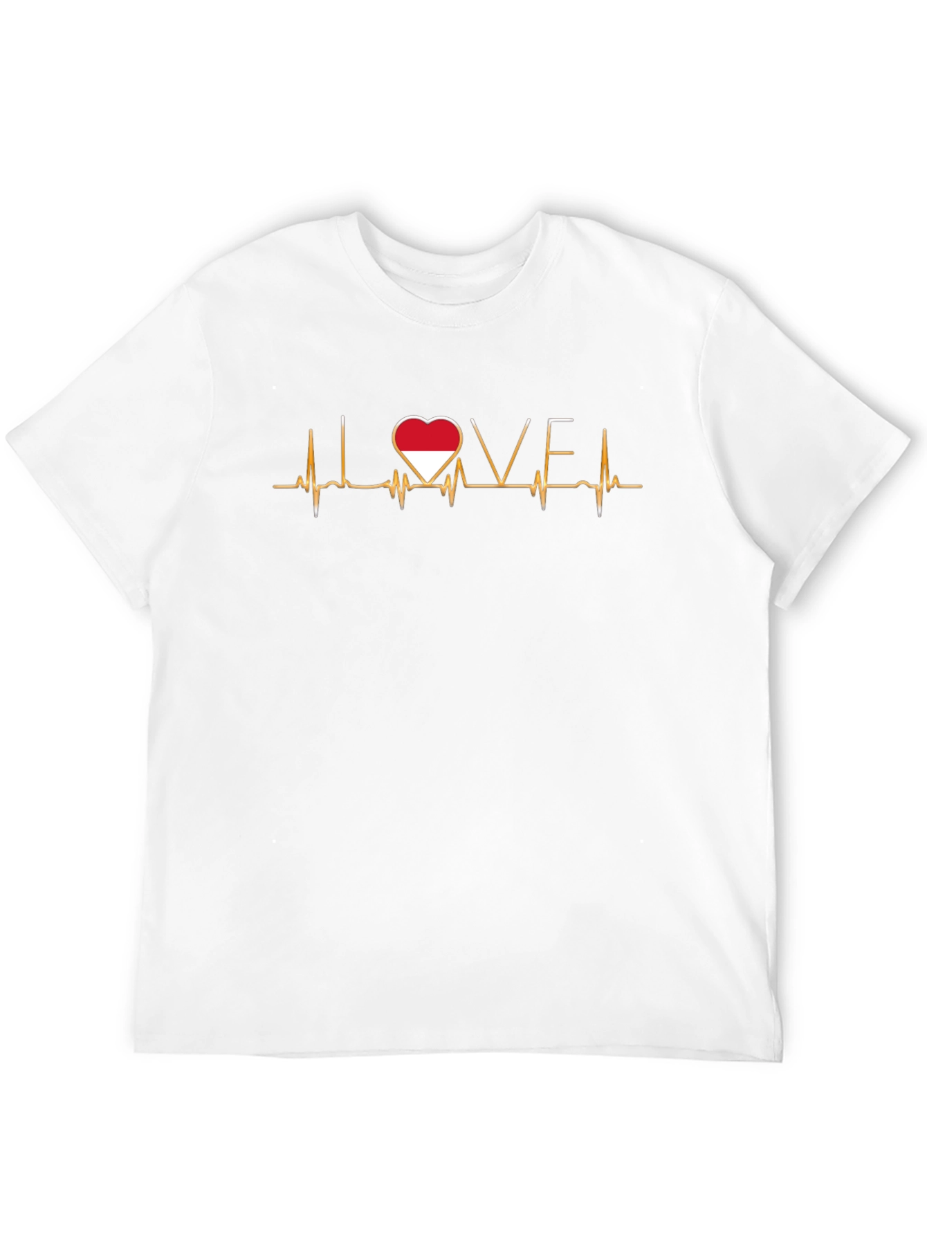 Love Indonesia Heartbeat T-Shirt