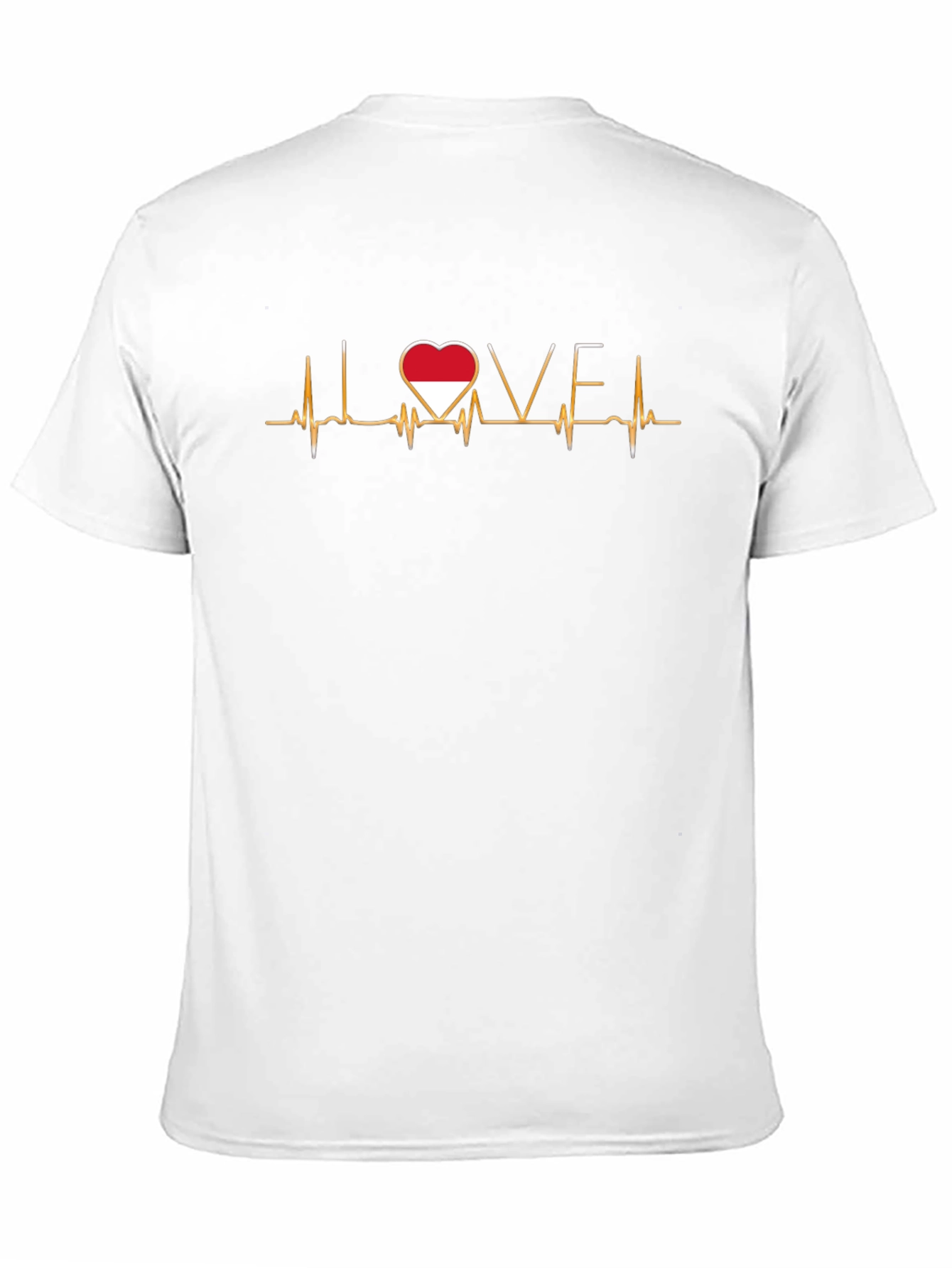 Love Indonesia Heartbeat T-Shirt