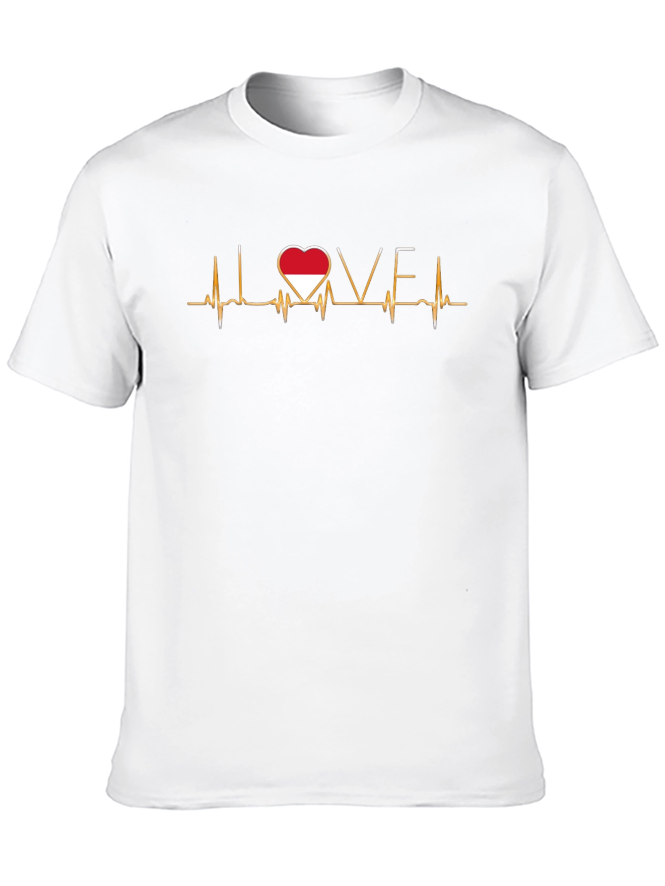 Love Indonesia Heartbeat T-Shirt