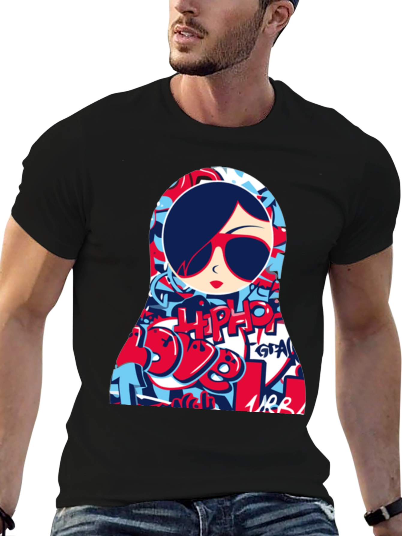 Cool Graphic Tee - Matryoshka Doll Design