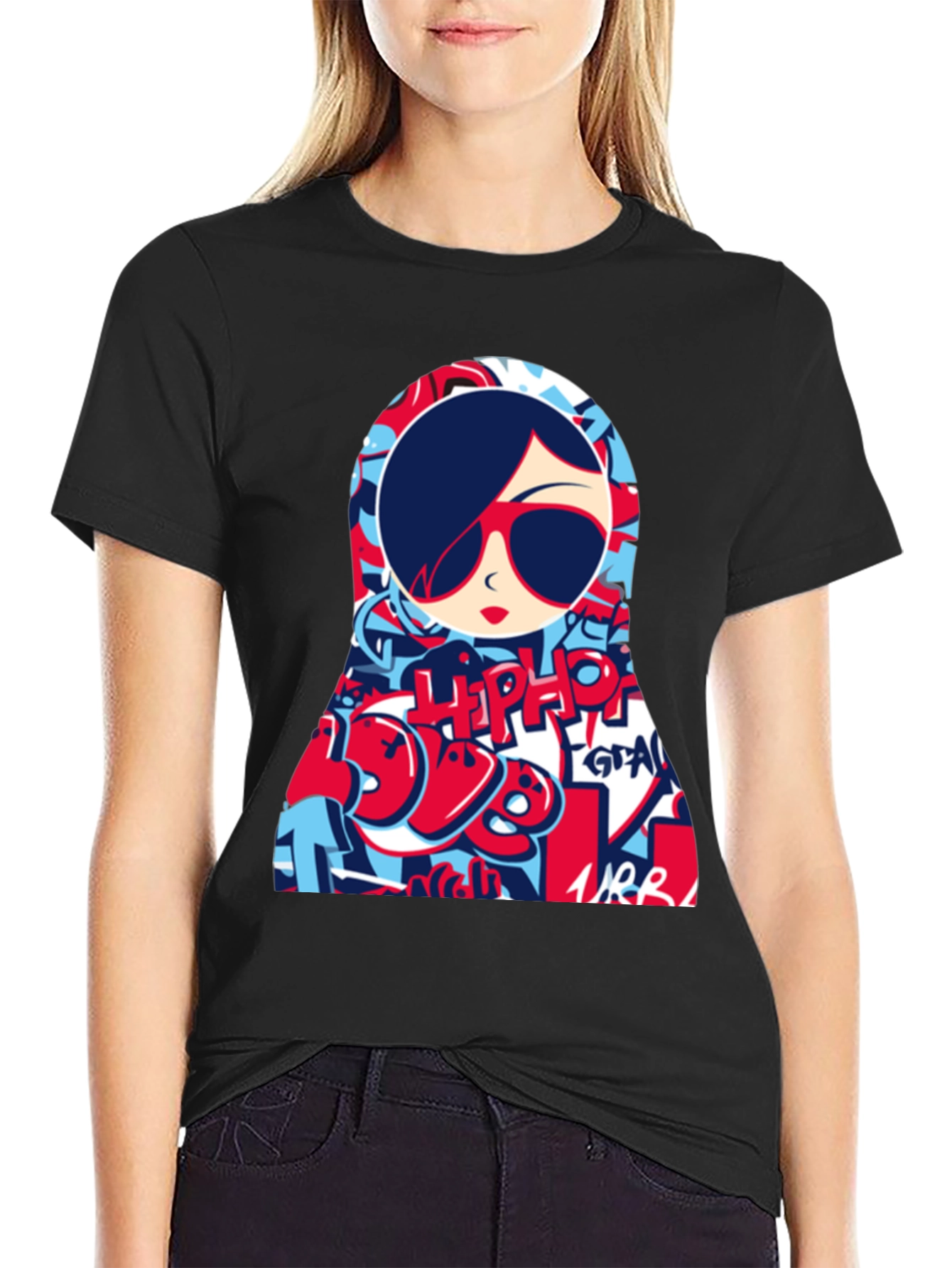 Cool Graphic Tee - Matryoshka Doll Design