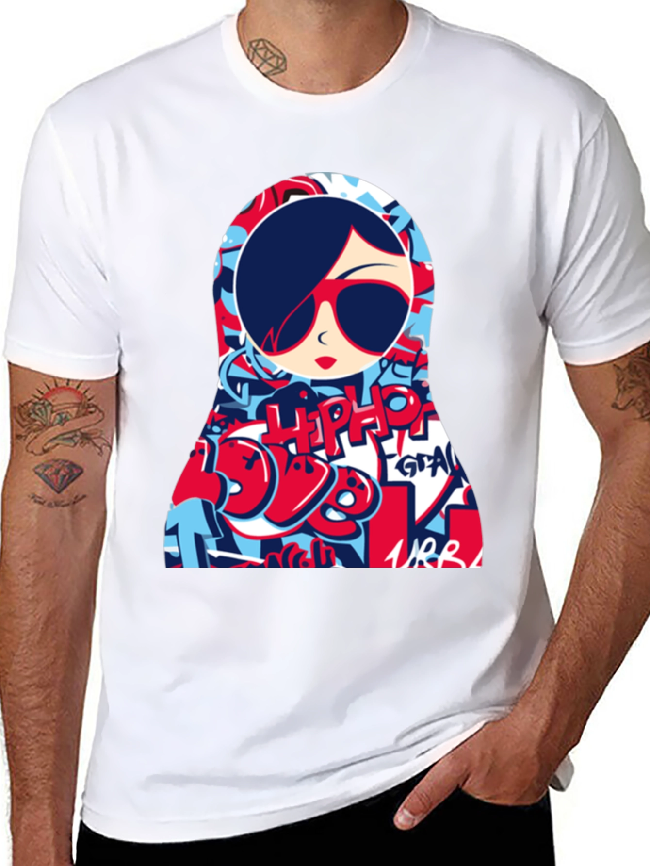 Cool Graphic Tee - Matryoshka Doll Design