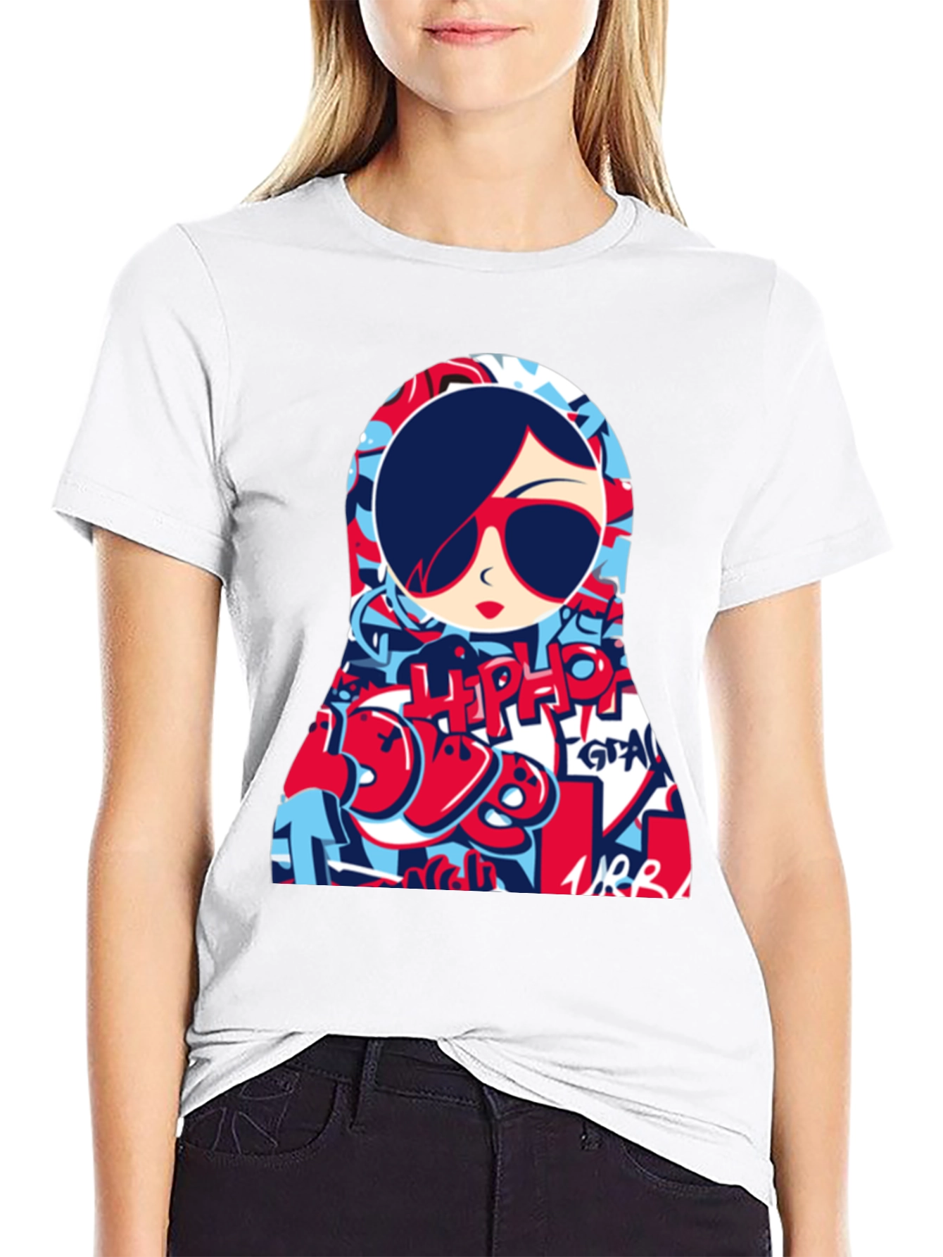 Cool Graphic Tee - Matryoshka Doll Design