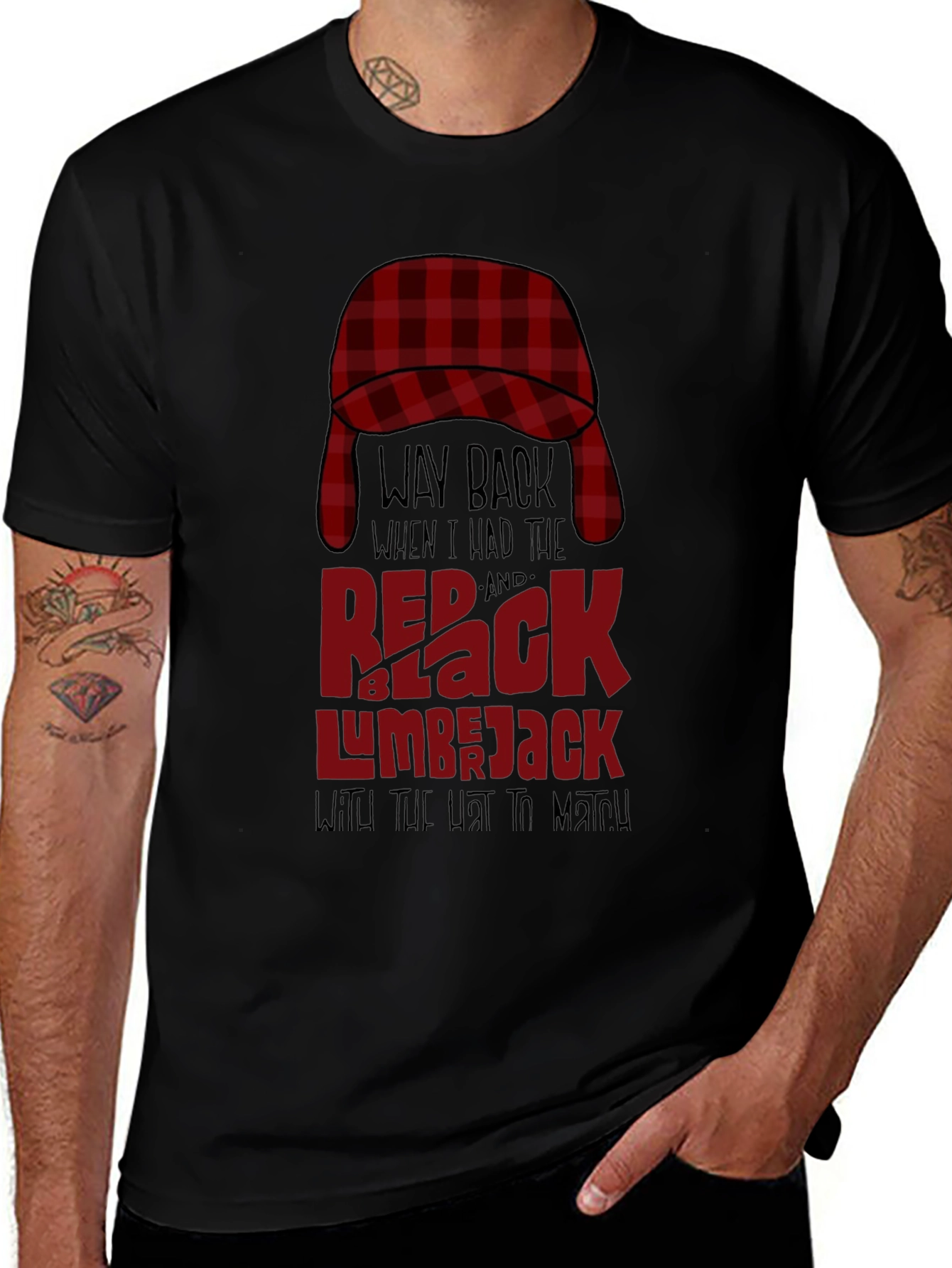 Red & Black Lumberjack T-Shirt