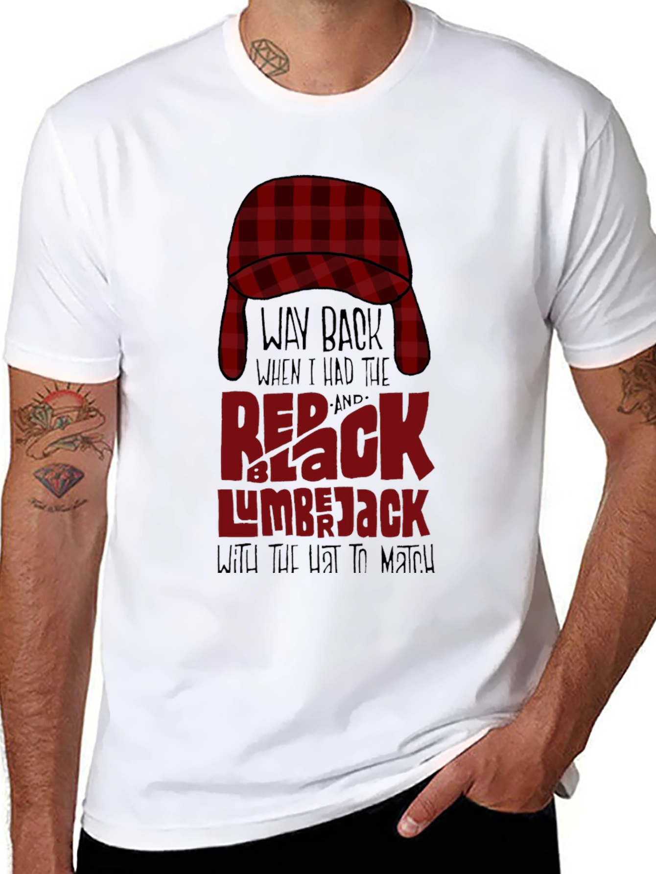 Red & Black Lumberjack T-Shirt