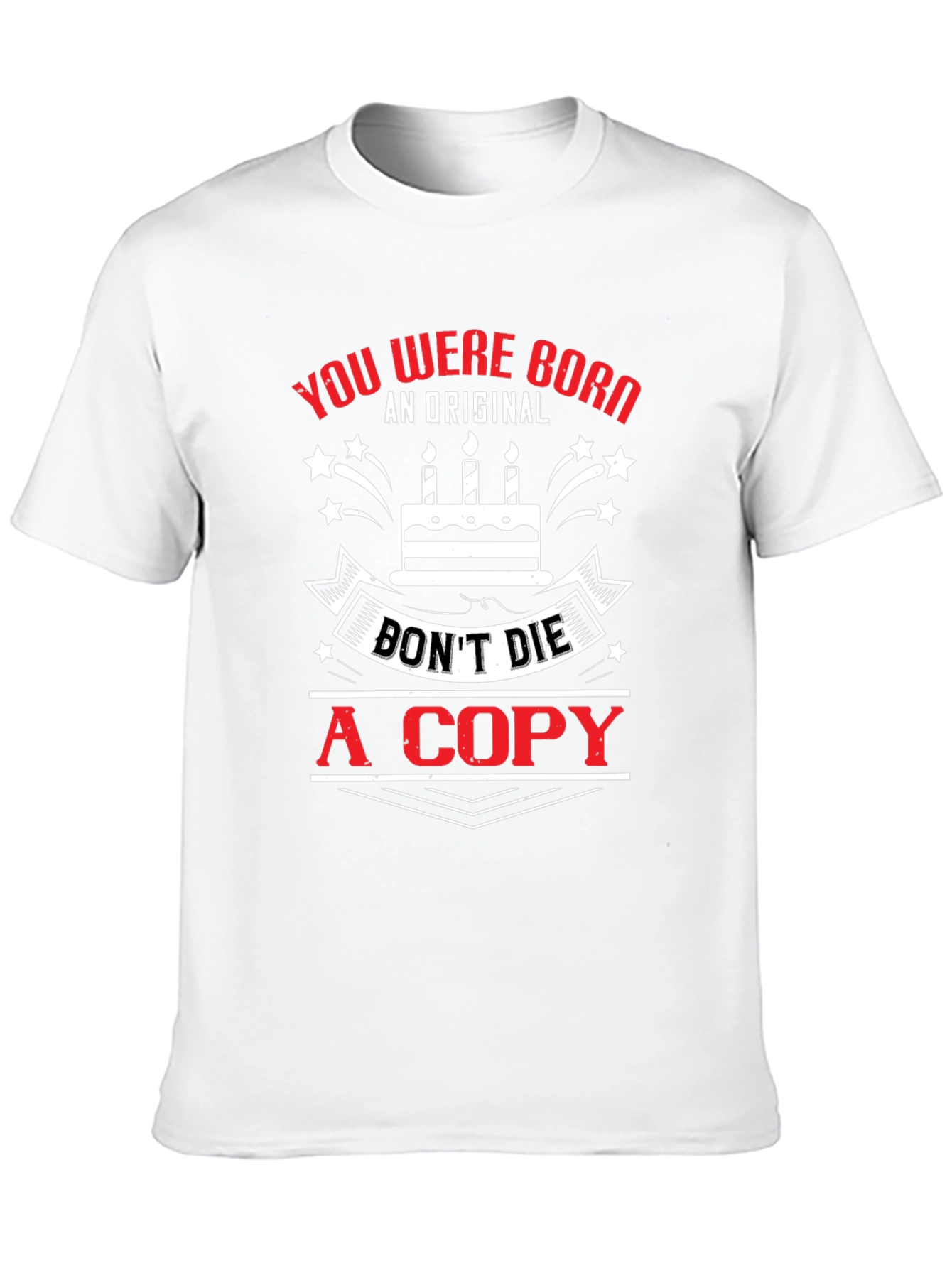 Be Original Black Graphic T-Shirt