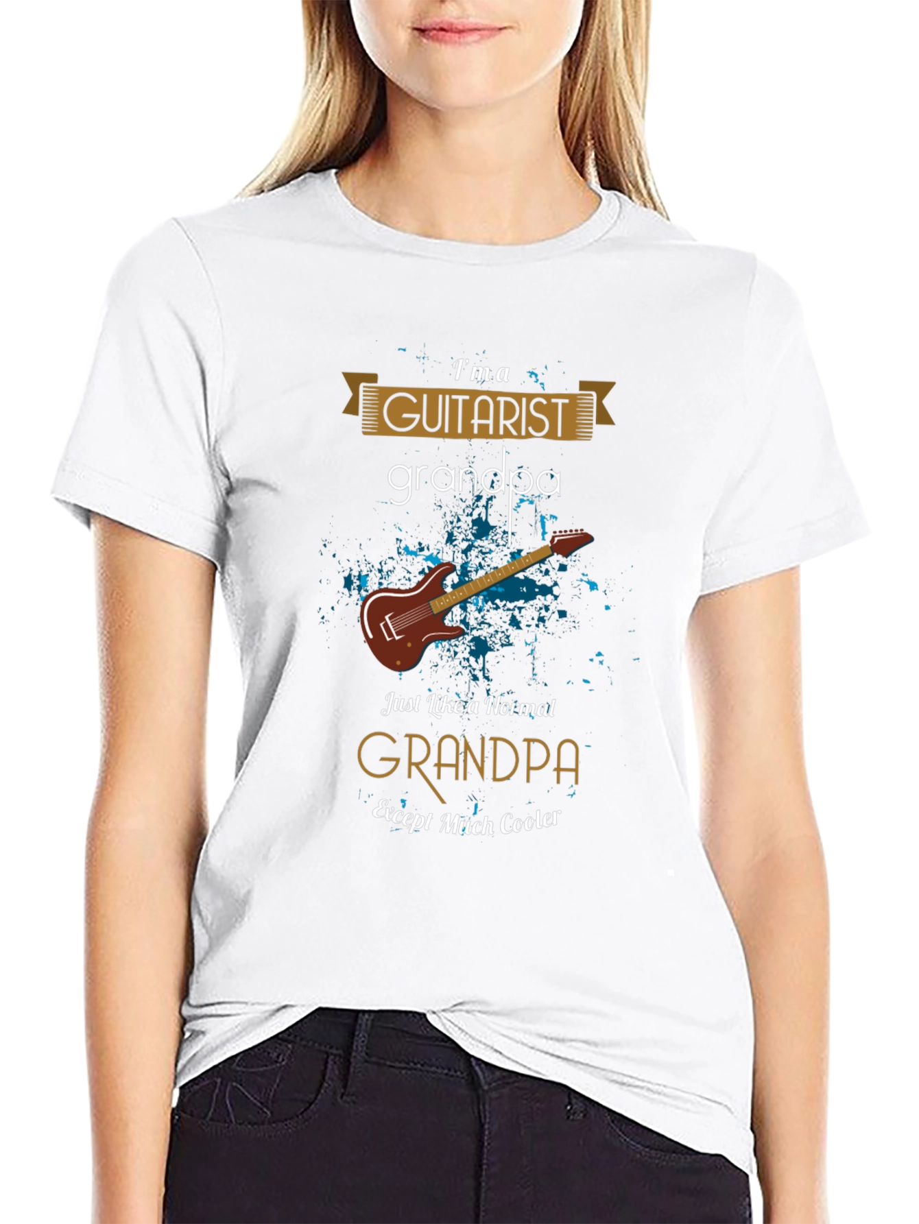 Guitarist Grandpa Graphic T-Shirt