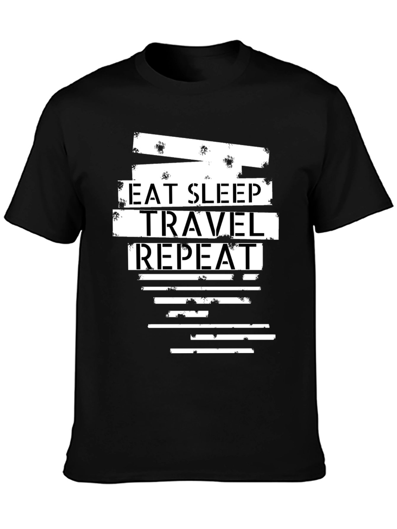Eat Sleep Travel Repeat Graphic Tee