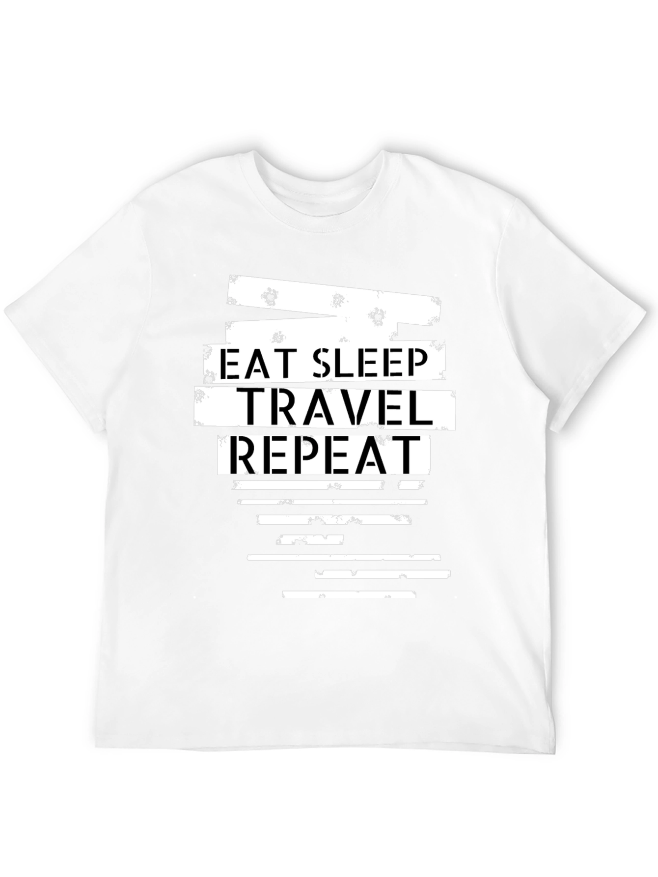 Eat Sleep Travel Repeat Graphic Tee