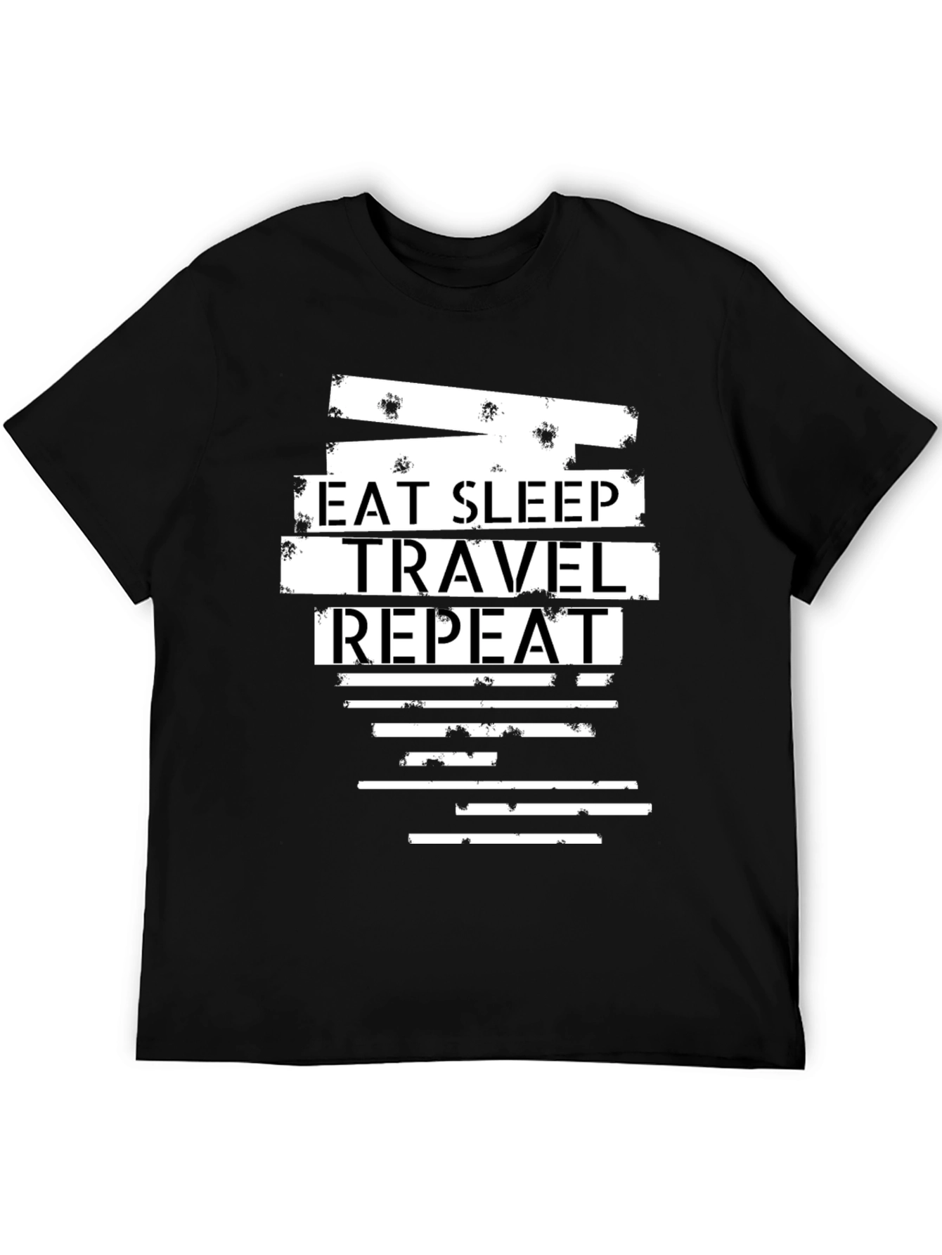 Eat Sleep Travel Repeat Graphic Tee