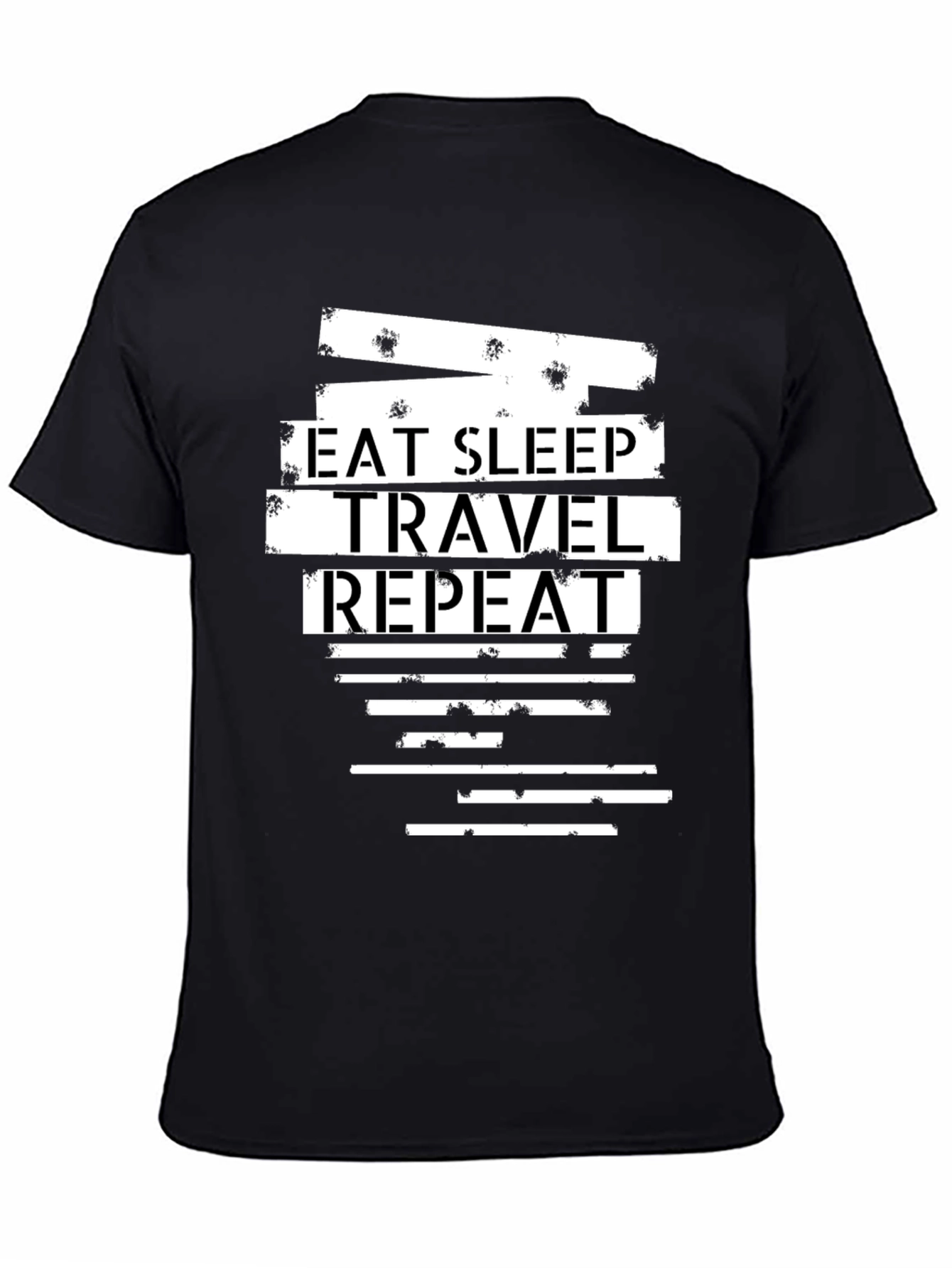 Eat Sleep Travel Repeat Graphic Tee