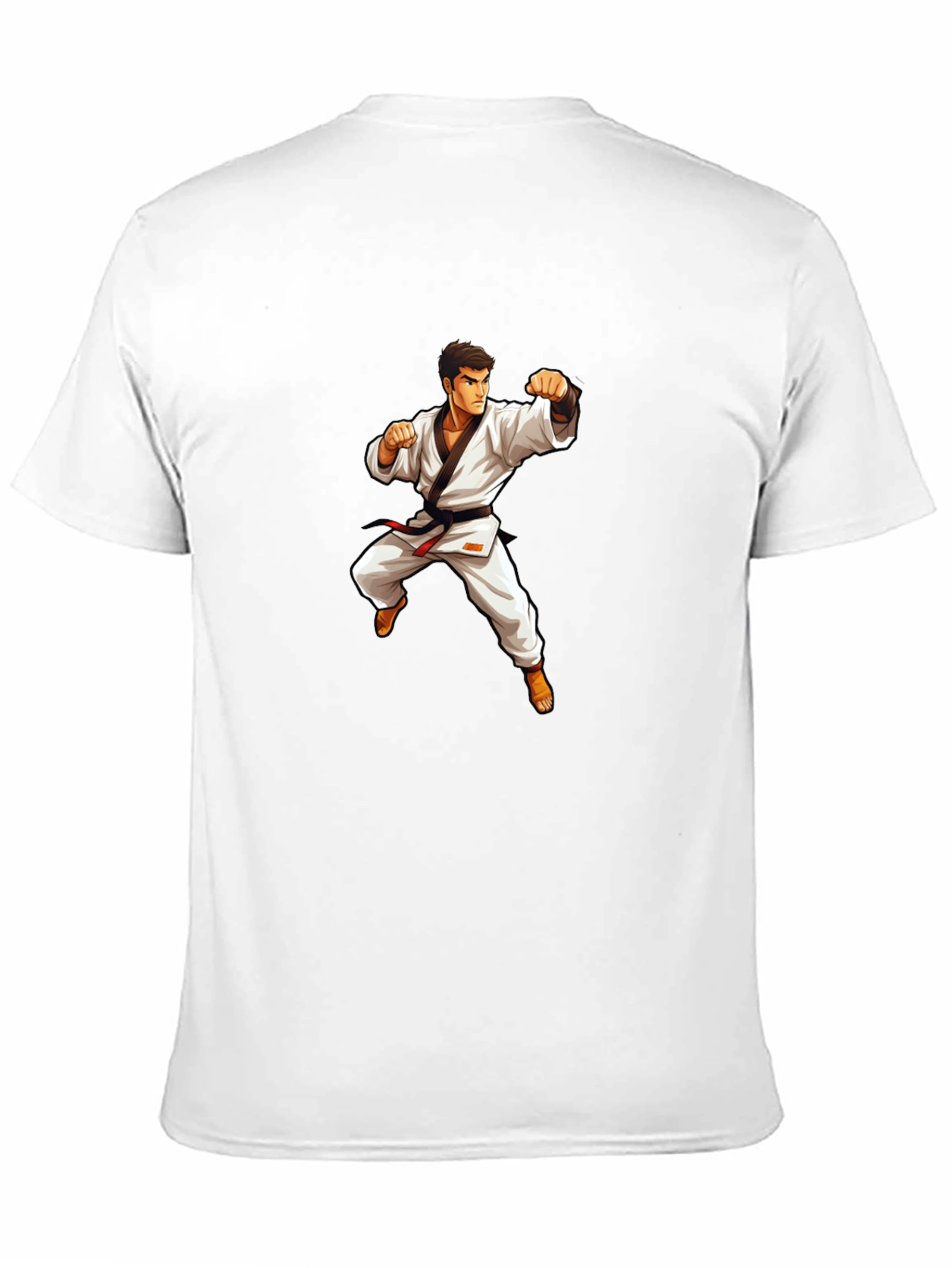 Karate Master Graphic T-Shirt - Black Cotton Tee