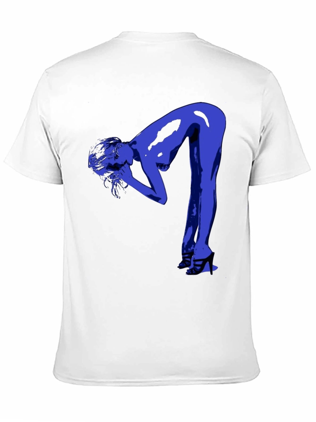 Modern Graphic Tee - Blue Silhouette
