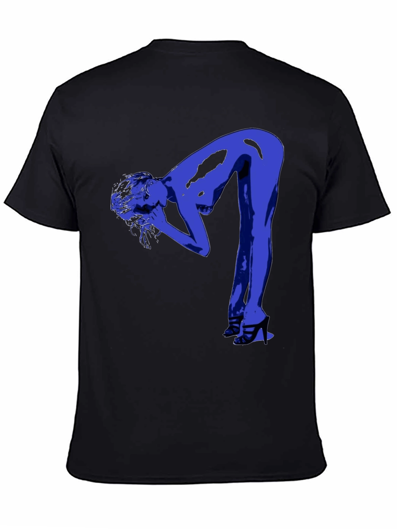 Modern Graphic Tee - Blue Silhouette