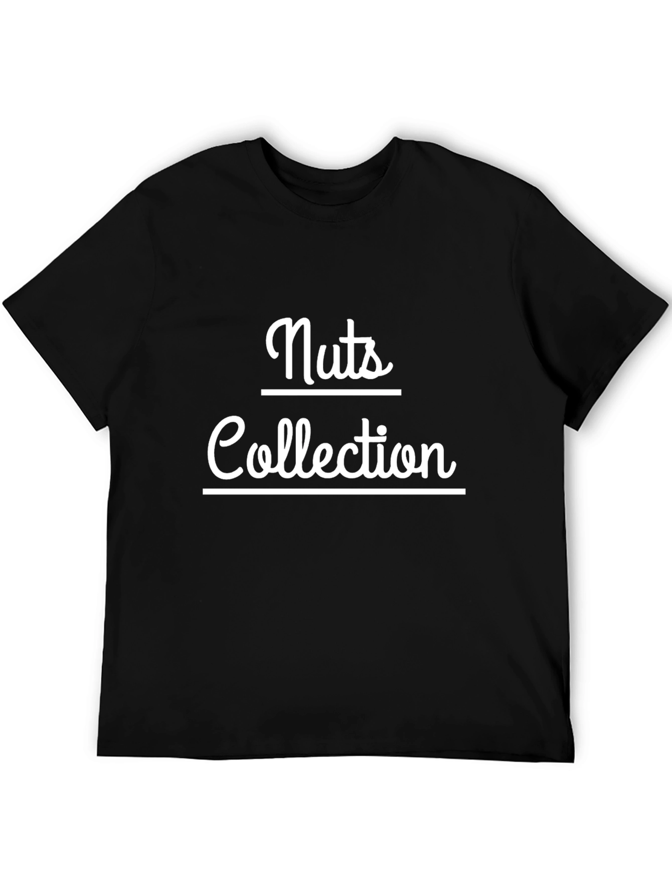 Nuts Collection Graphic T-Shirt - Bold Black Tee