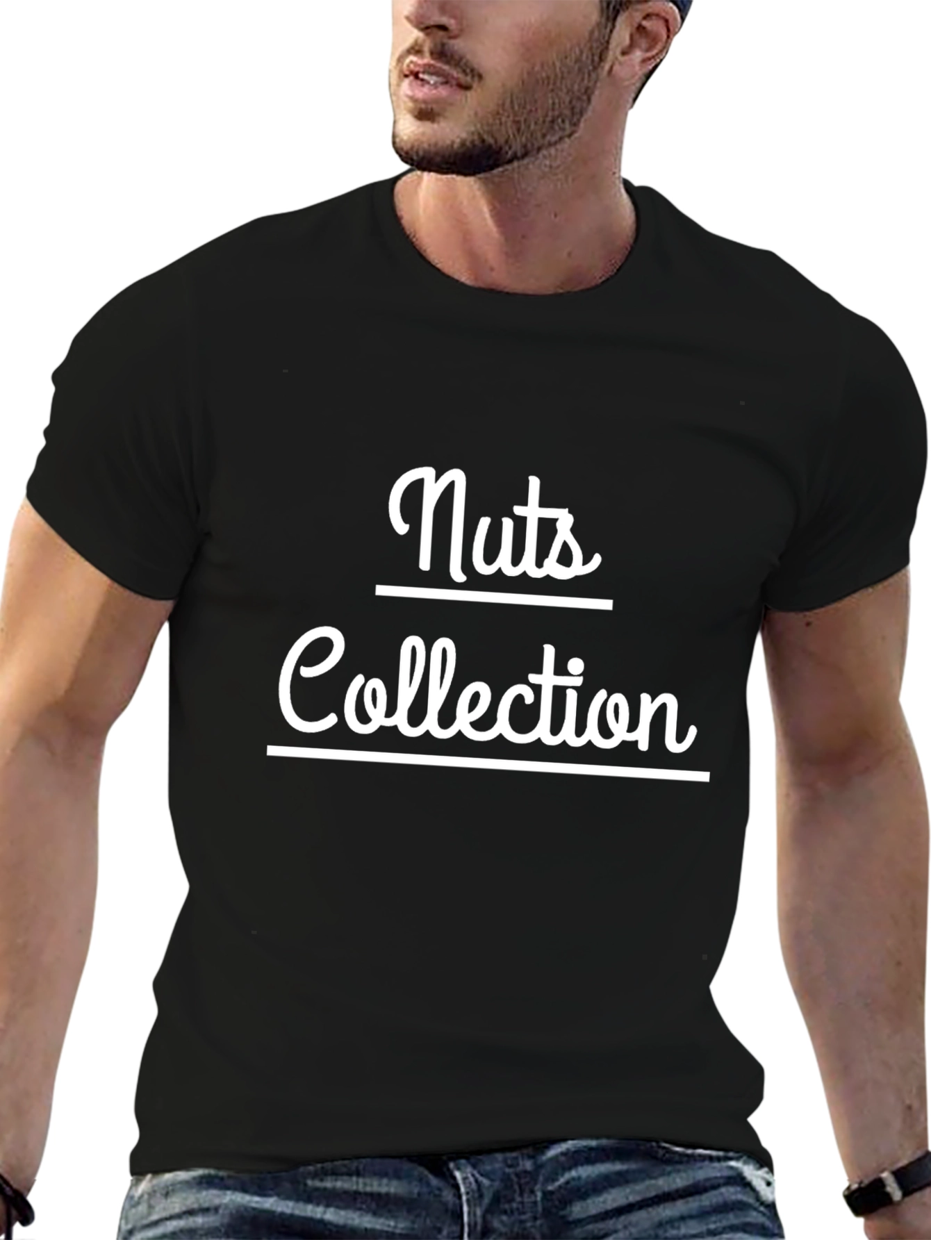 Nuts Collection Graphic T-Shirt - Bold Black Tee