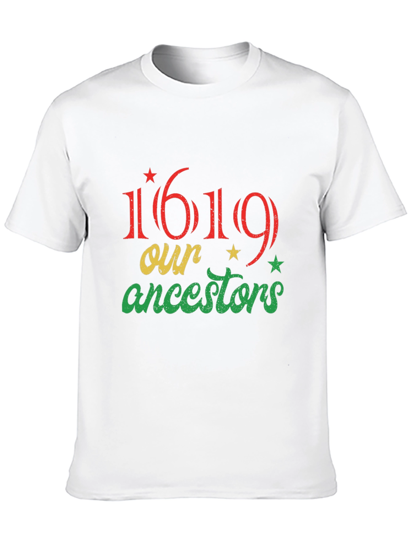 1619 Our Ancestors Graphic T-Shirt - Black