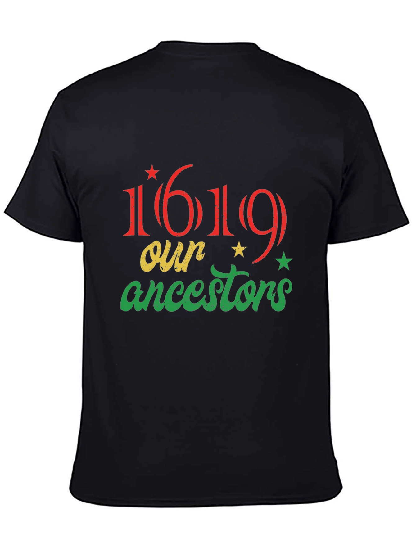 1619 Our Ancestors Graphic T-Shirt - Black