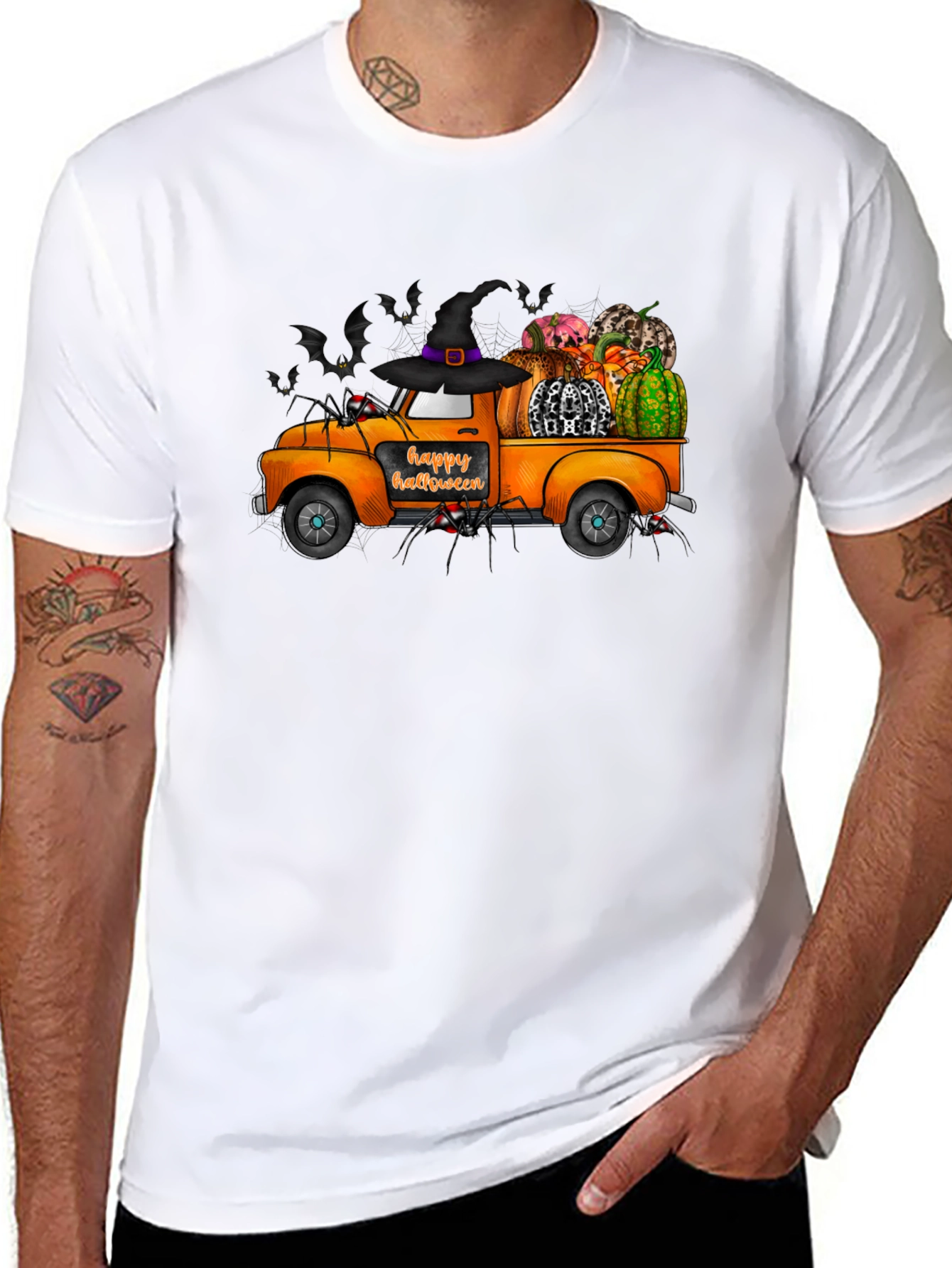 Halloween Truck T-Shirt - Spooky Fall Apparel