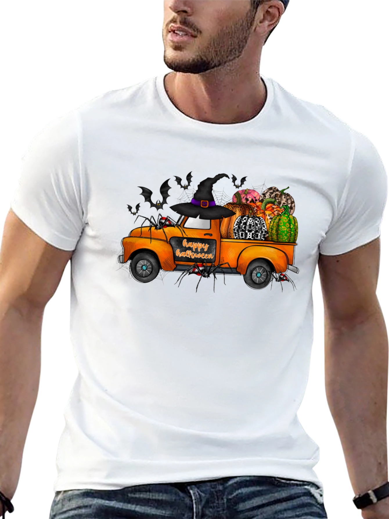 Halloween Truck T-Shirt - Spooky Fall Apparel