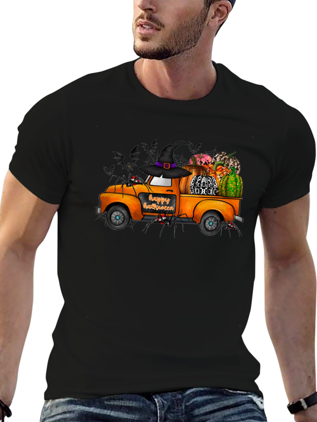 Halloween Truck T-Shirt - Spooky Fall Apparel