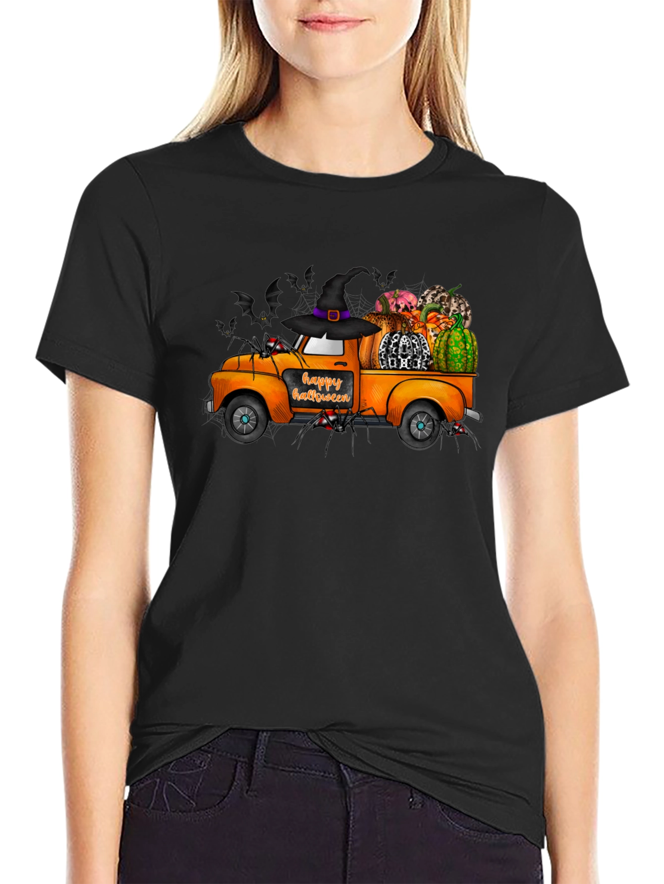 Halloween Truck T-Shirt - Spooky Fall Apparel