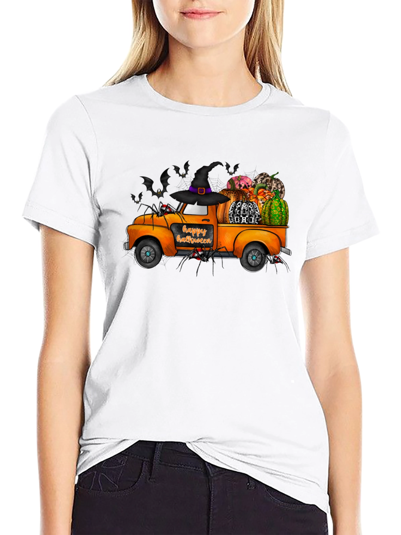 Halloween Truck T-Shirt - Spooky Fall Apparel