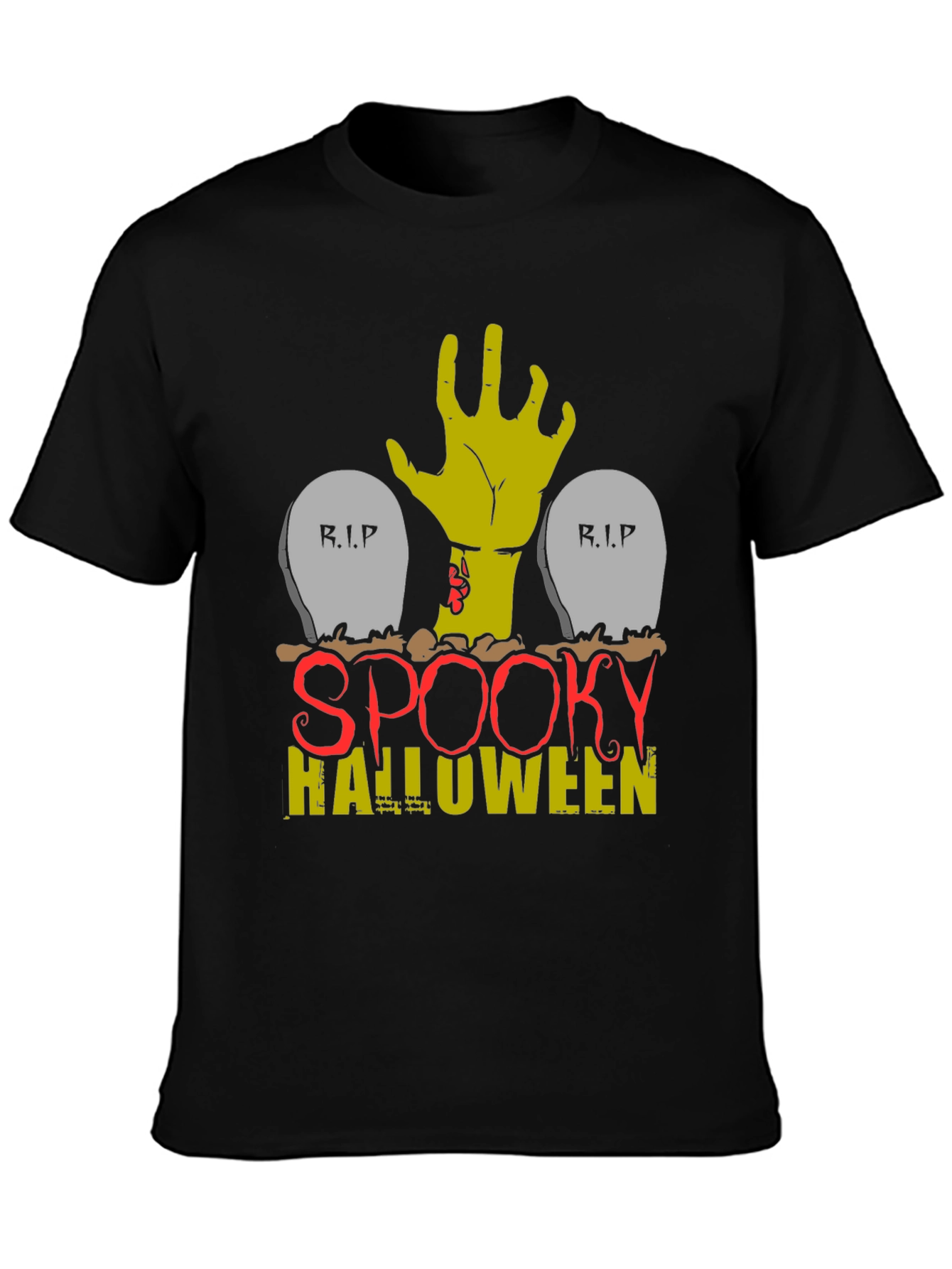 Spooky Halloween Zombie Hand T-Shirt