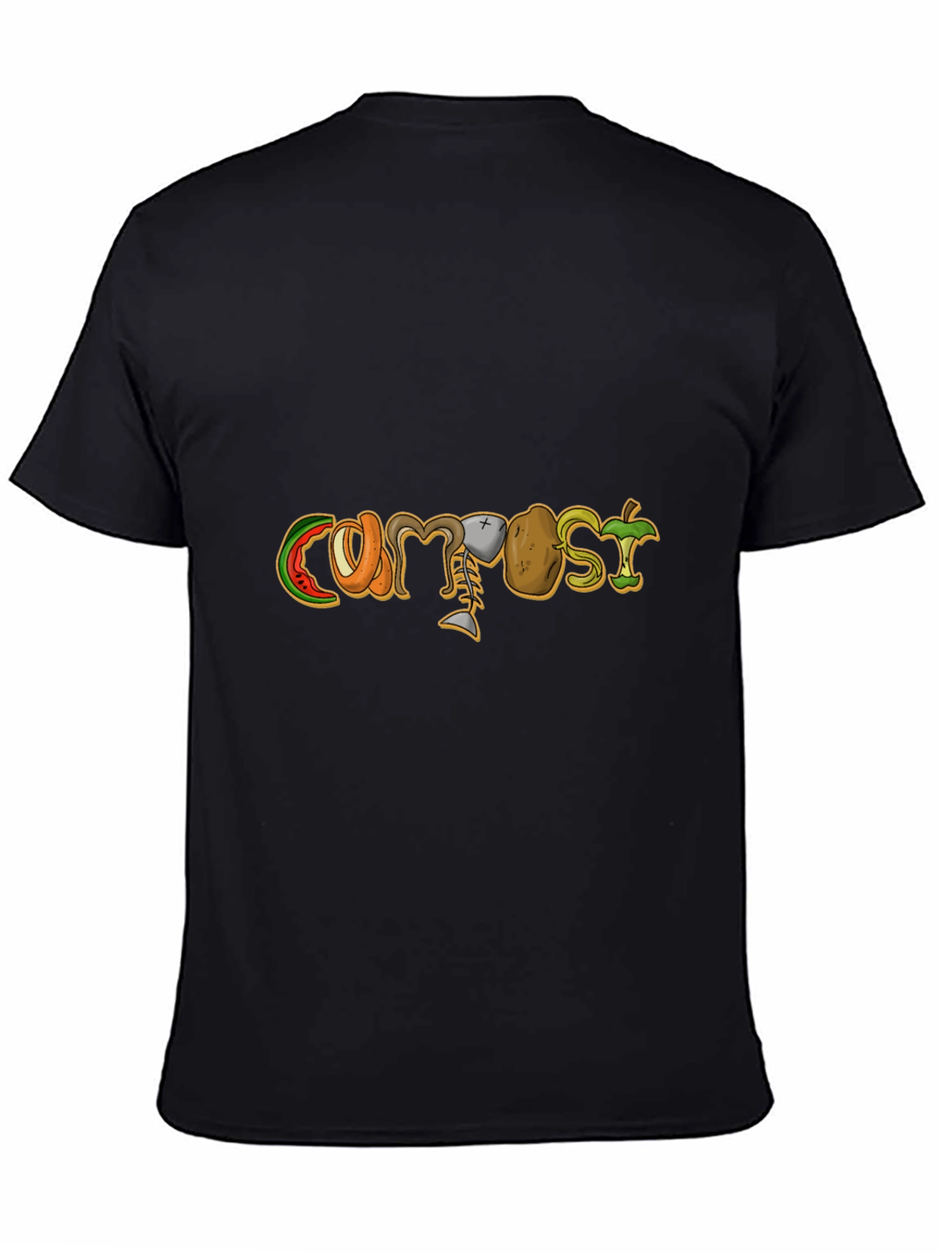Compost Design Black T-Shirt