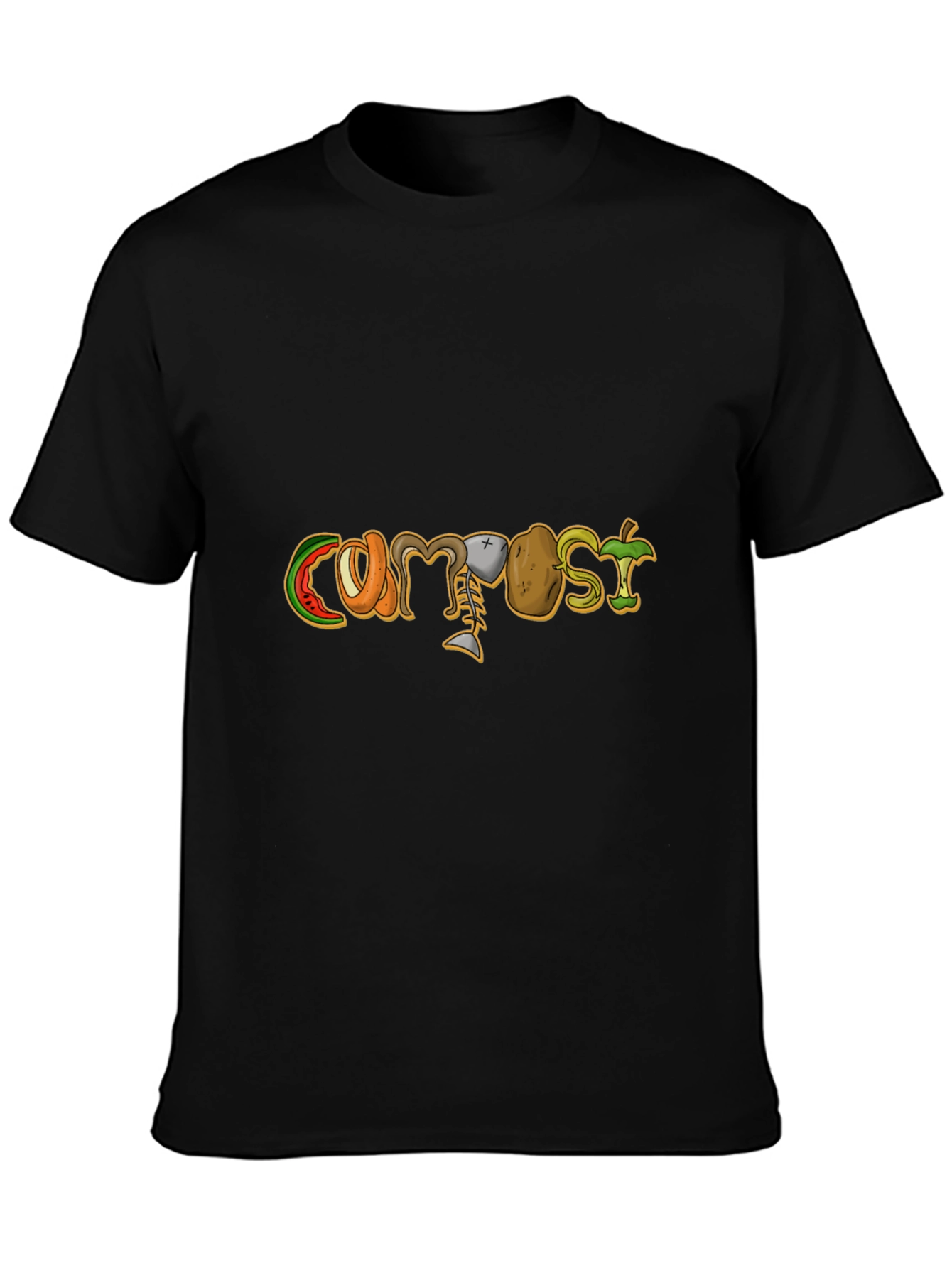 Compost Design Black T-Shirt