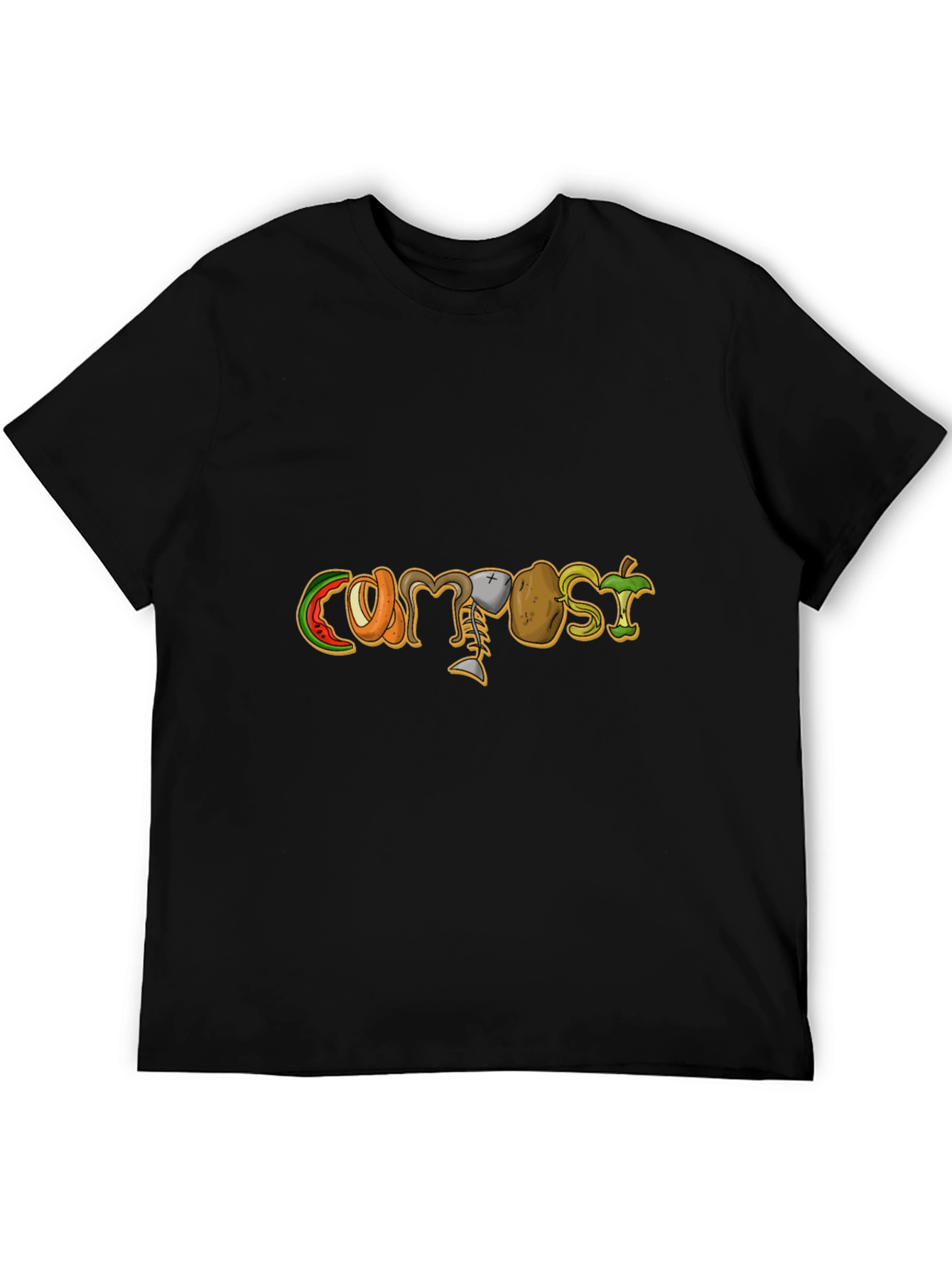 Compost Design Black T-Shirt