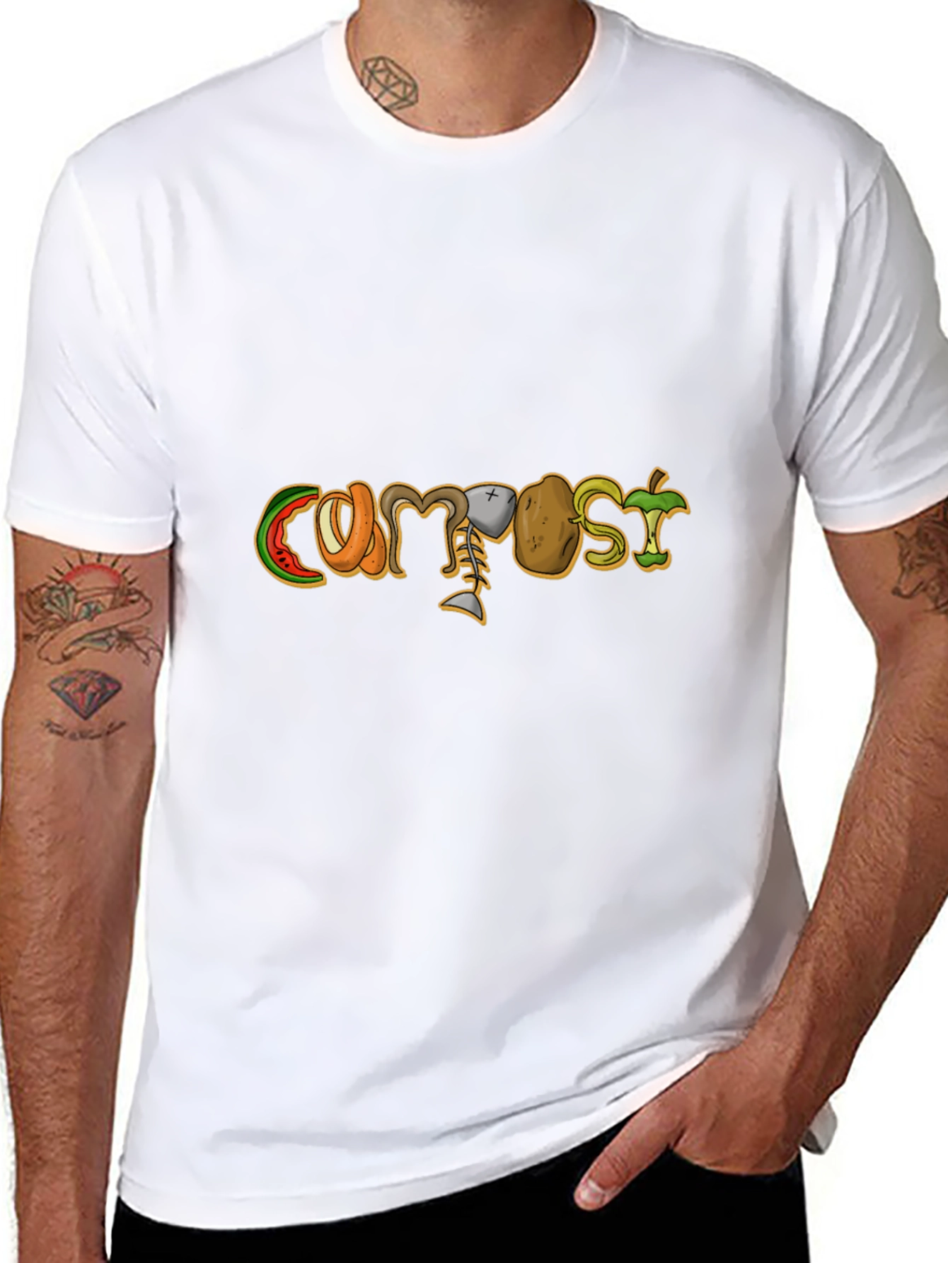 Compost Design Black T-Shirt