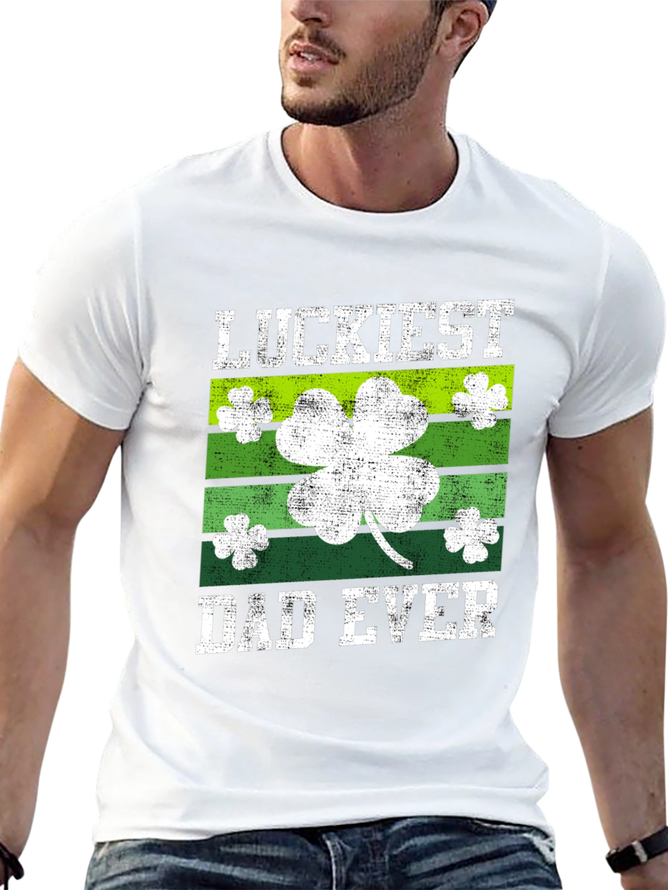 Luckiest Dad Ever St. Patricks Day T-Shirt